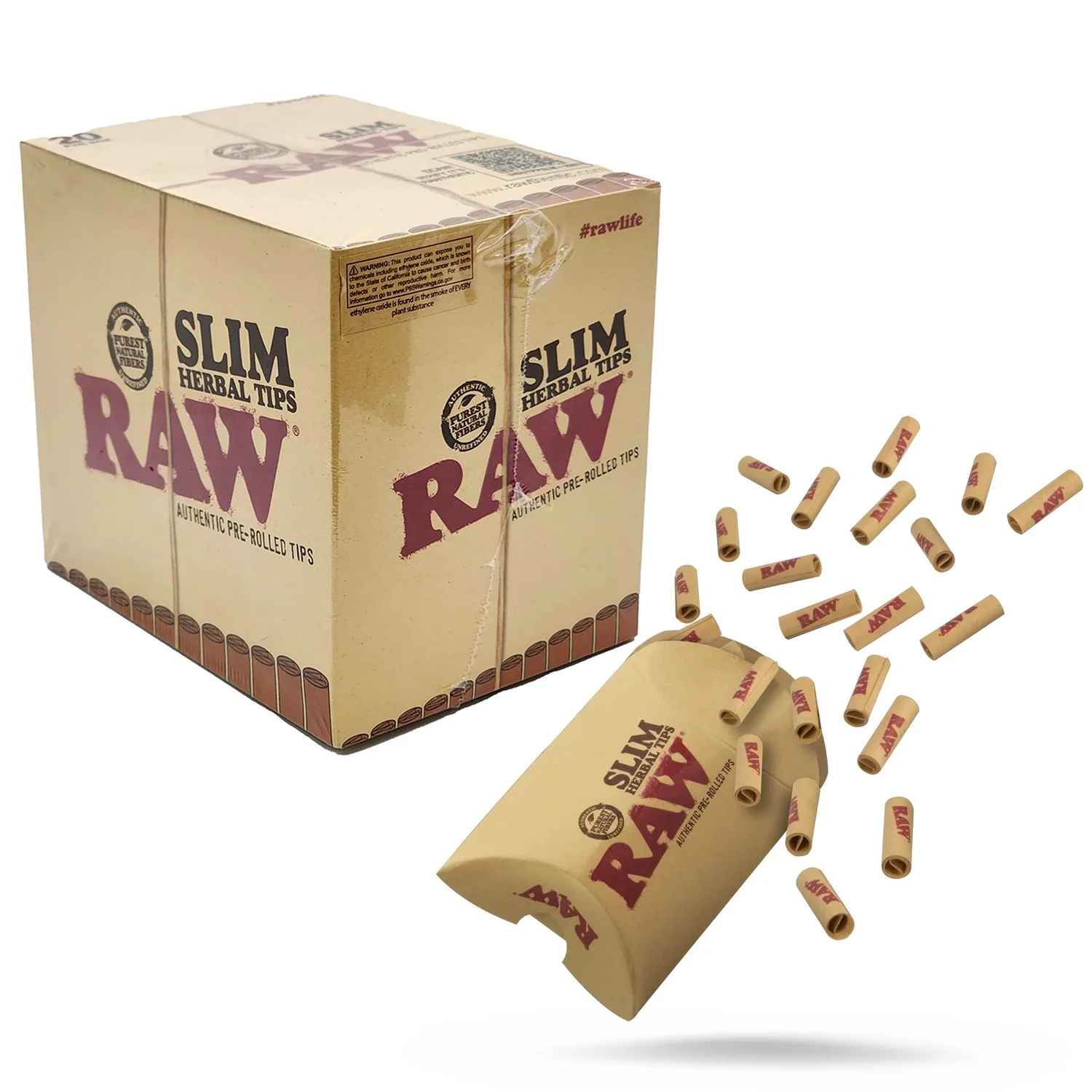 RAW SLIM HERBAL TIPS 21 TIPS/PK 20PK/BOX 25223