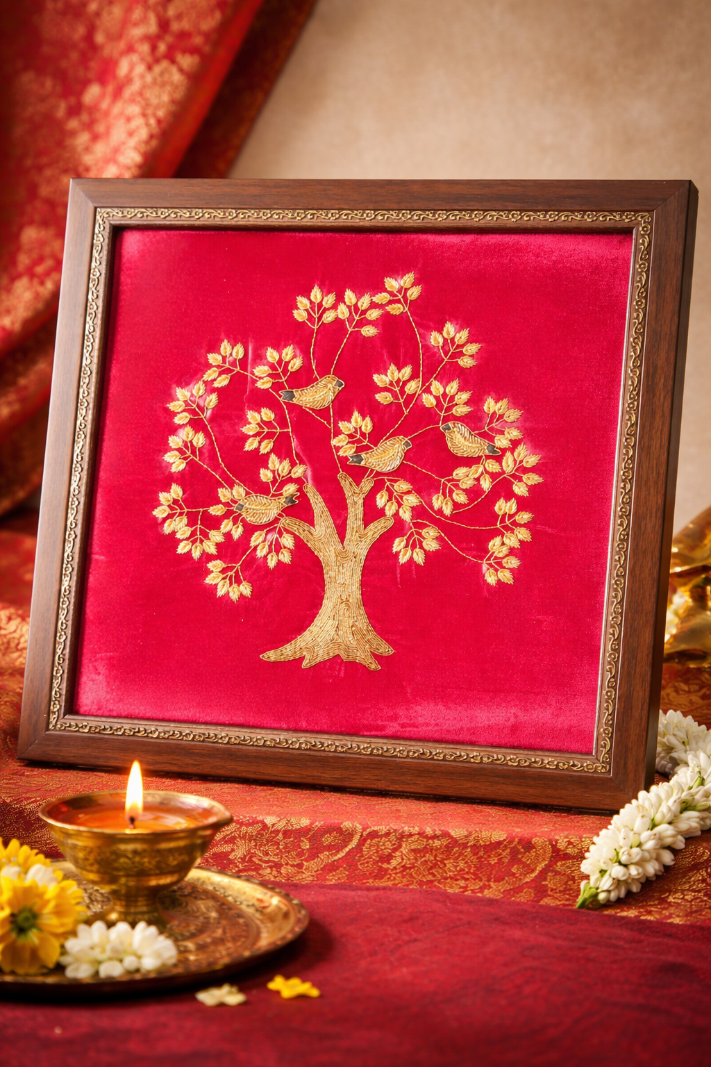 Gold Foil Tree Wall Art