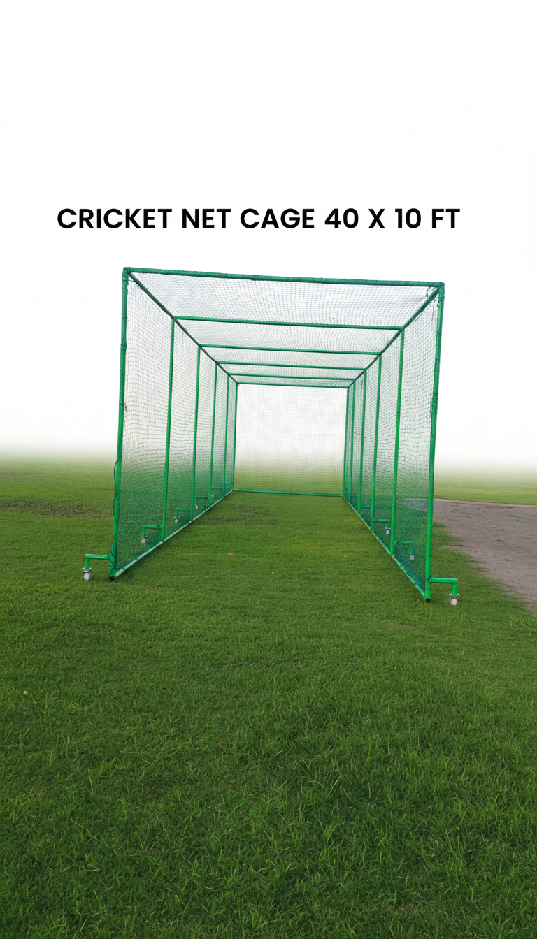 Cricket Net Cage 40 x 10 ft