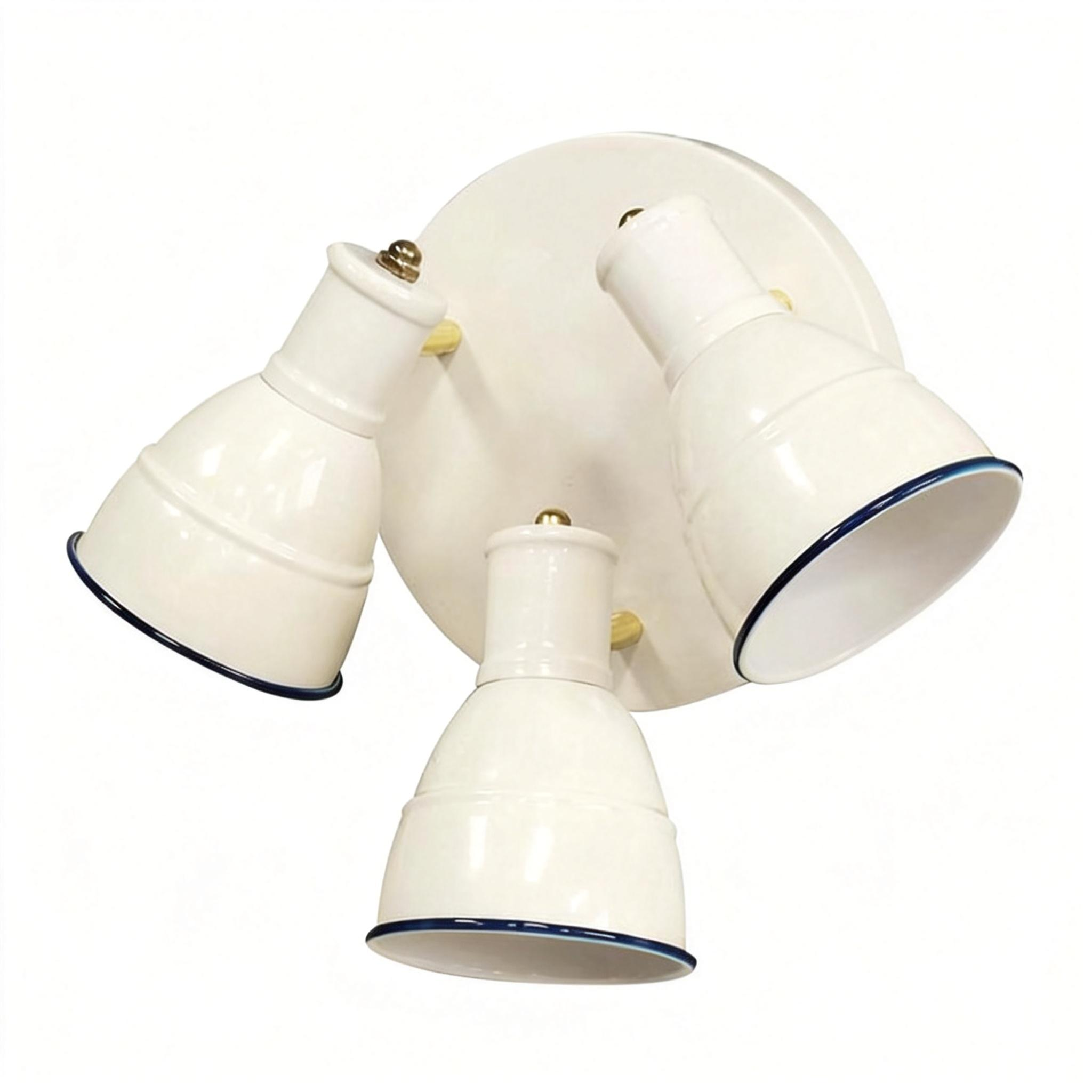 Triple white ceiling spotlight 23P196