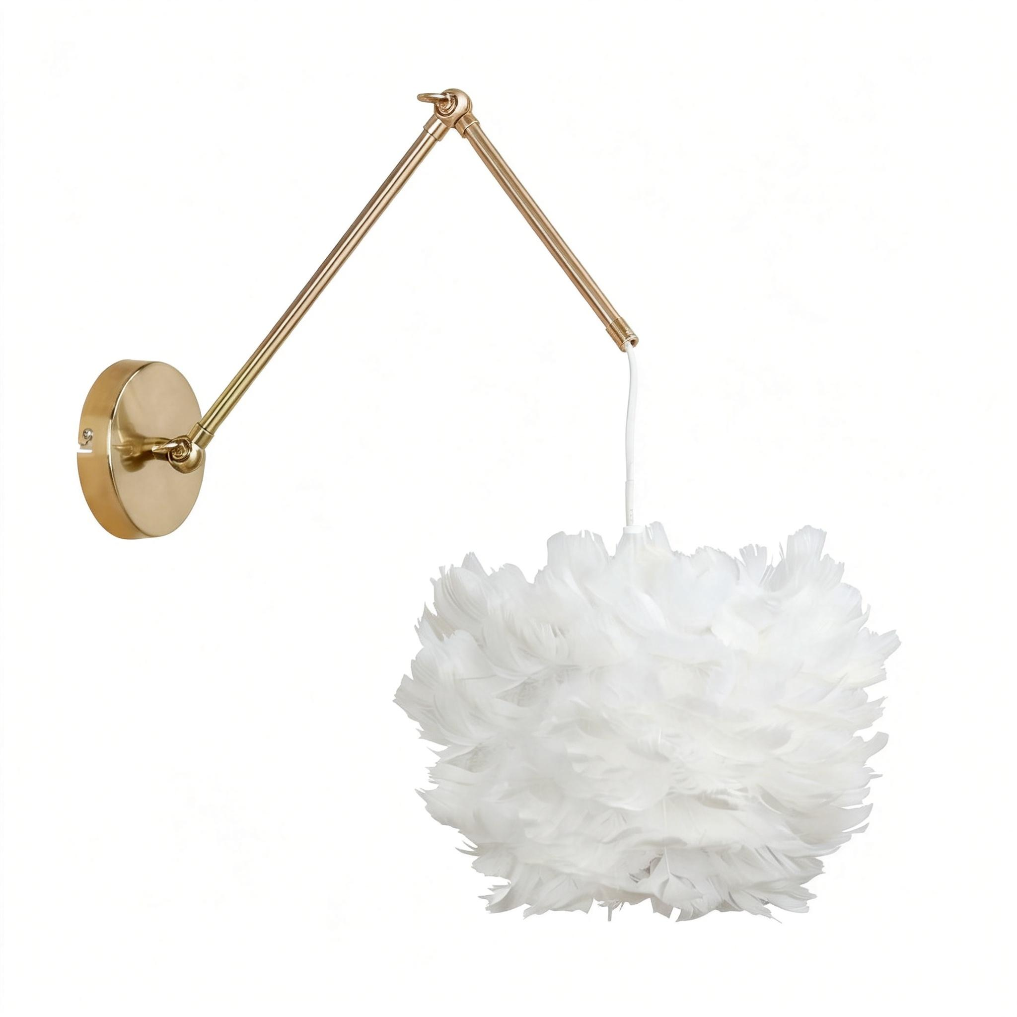 Decorative Feather Wall Lamp 23P189