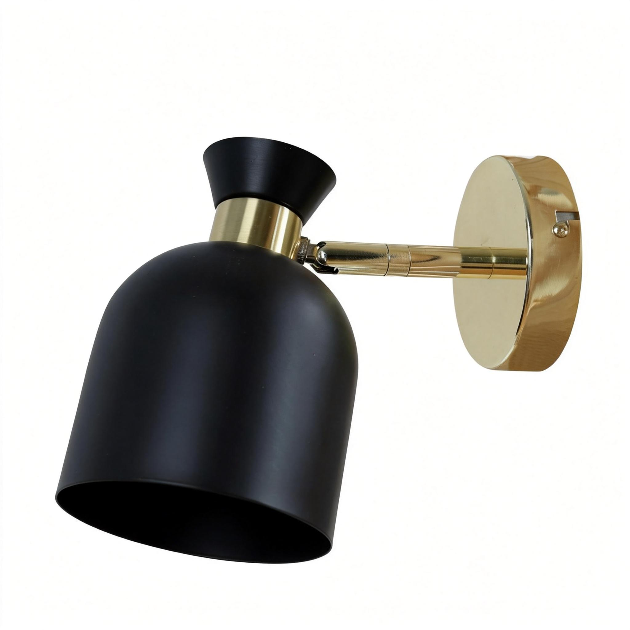 Modern black and gold wall sconce 24P041
