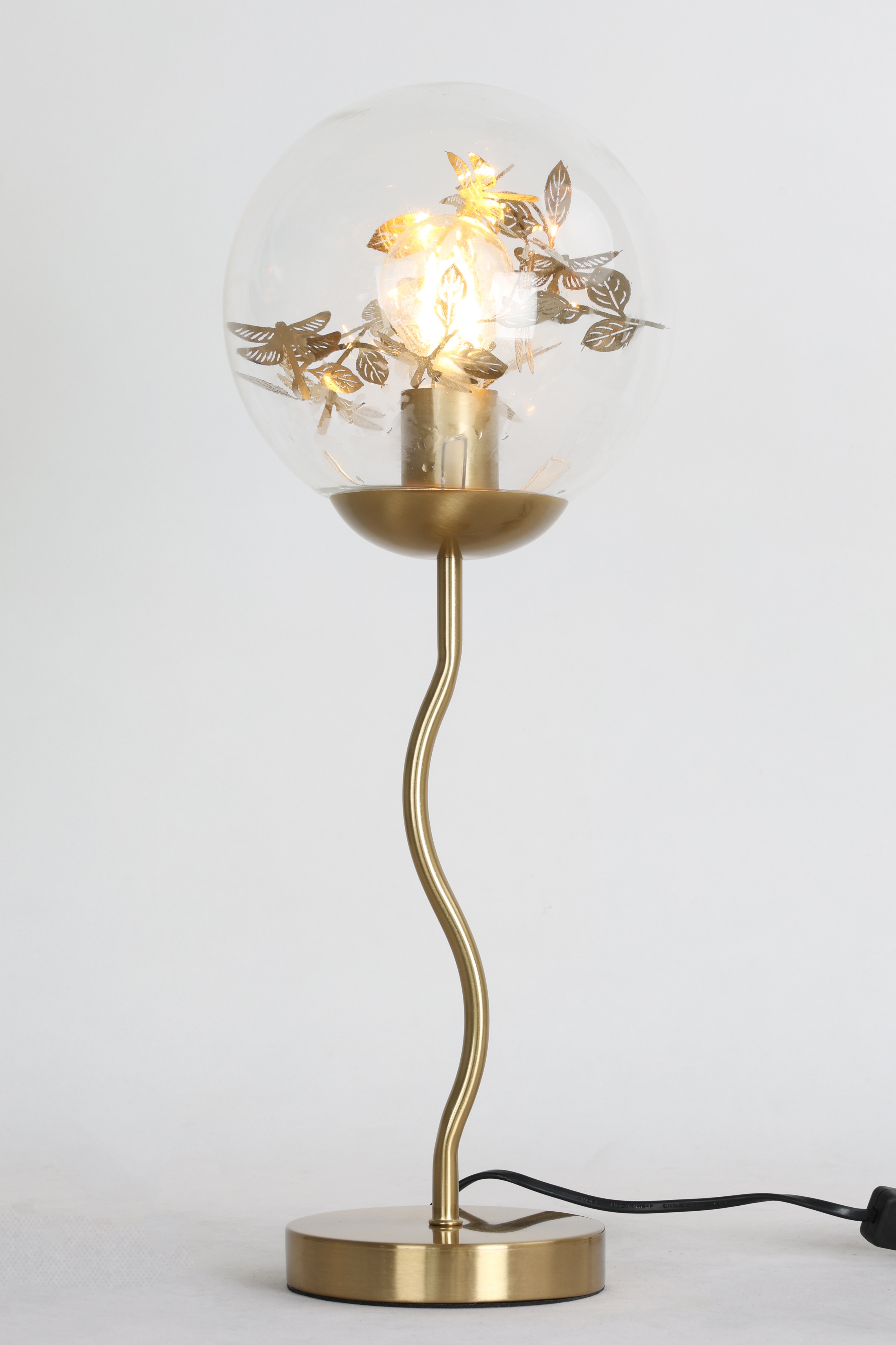 Modern Glass Globe Table Lamp 25T023