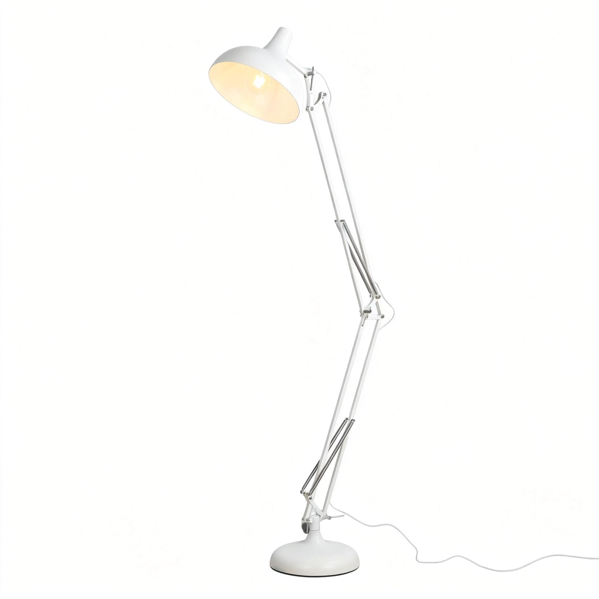 Adjustable White Floor Lamp AH1038