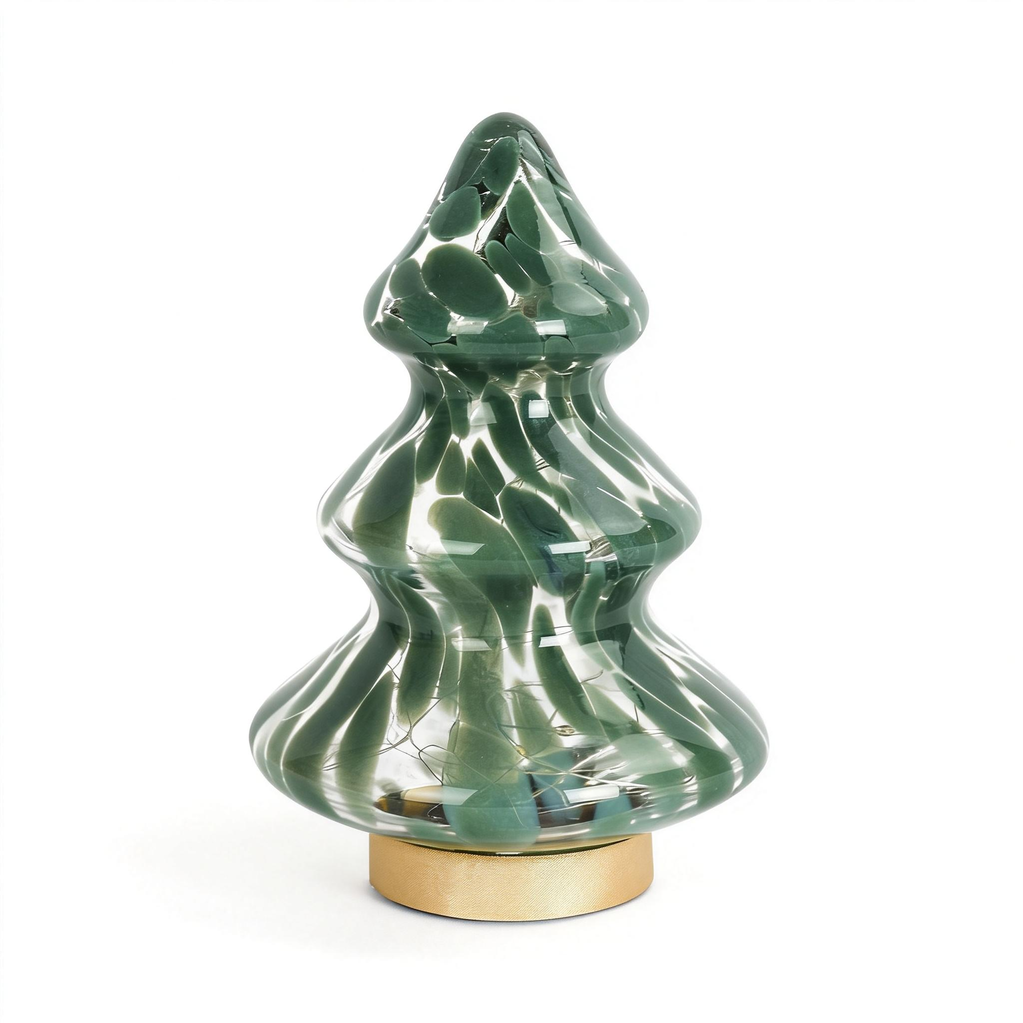 Glass Christmas Tree Decor 24D001