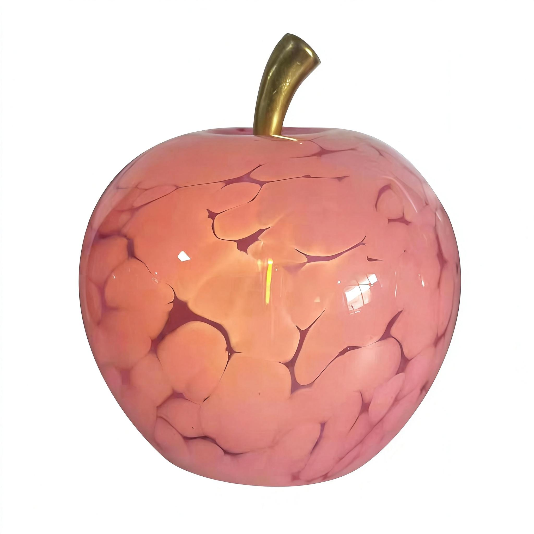 Decorative Pink Apple Sculpture 25AD124