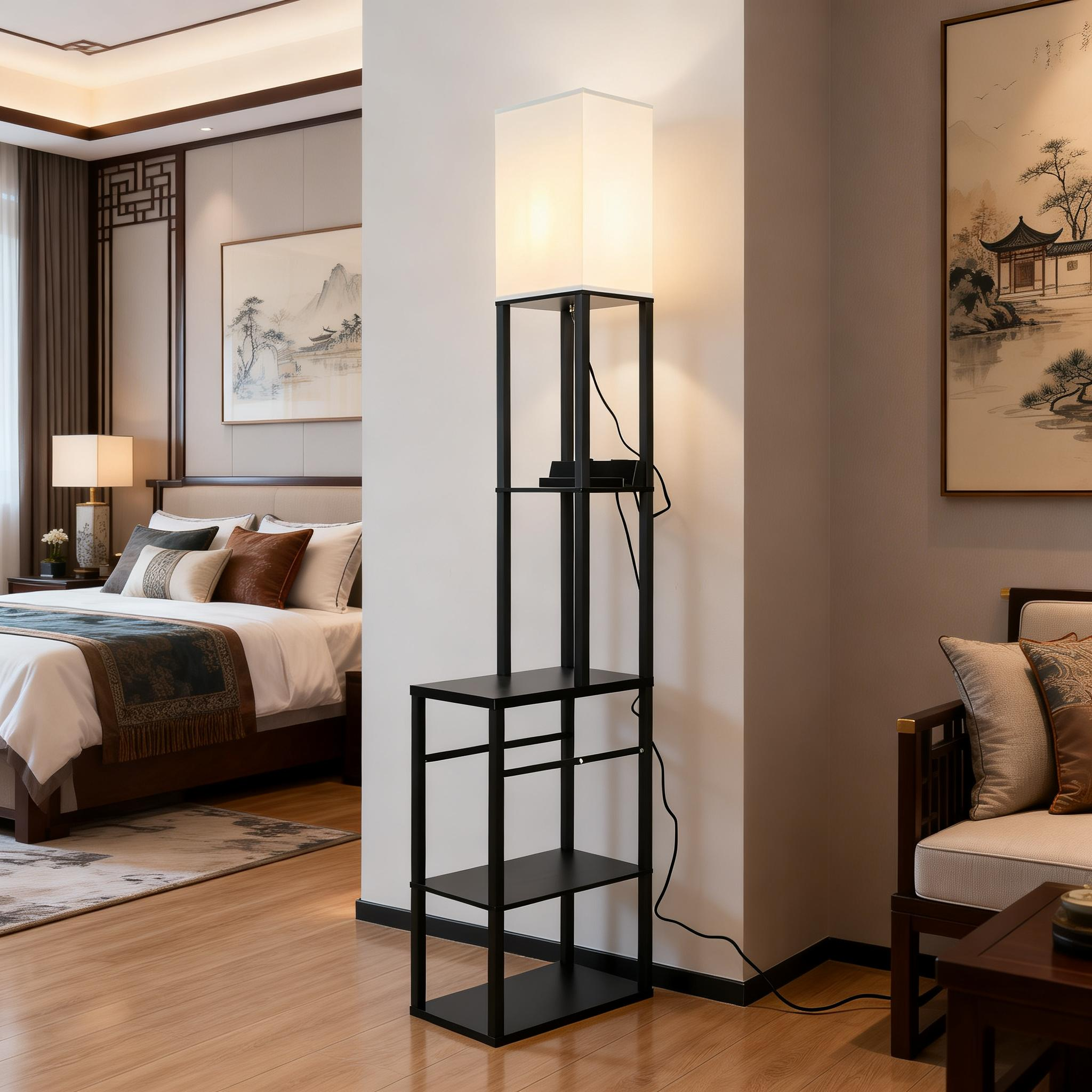 Modern Shelf Floor Lamp PFL-015