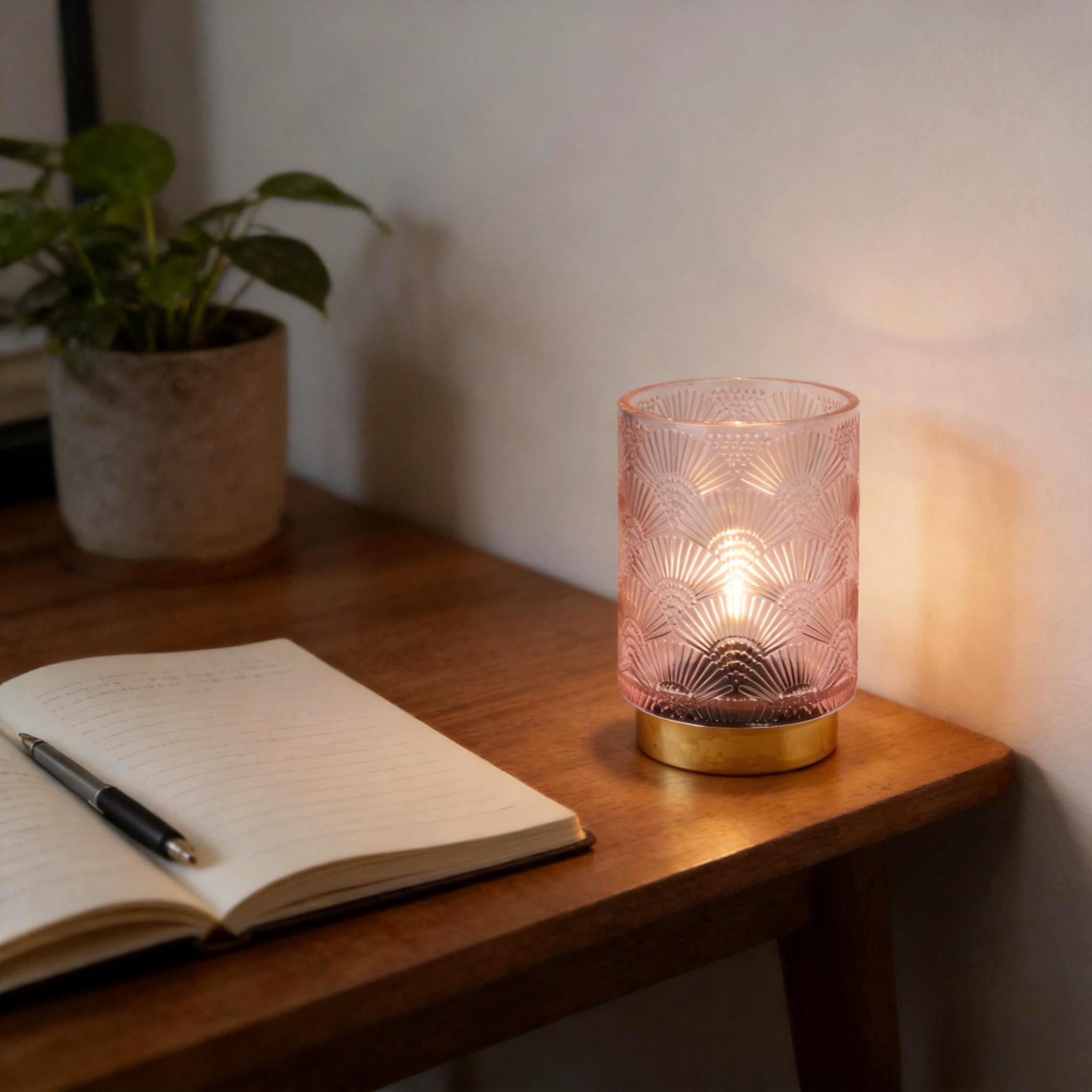 Decorative Glass Candle Holder 23D066