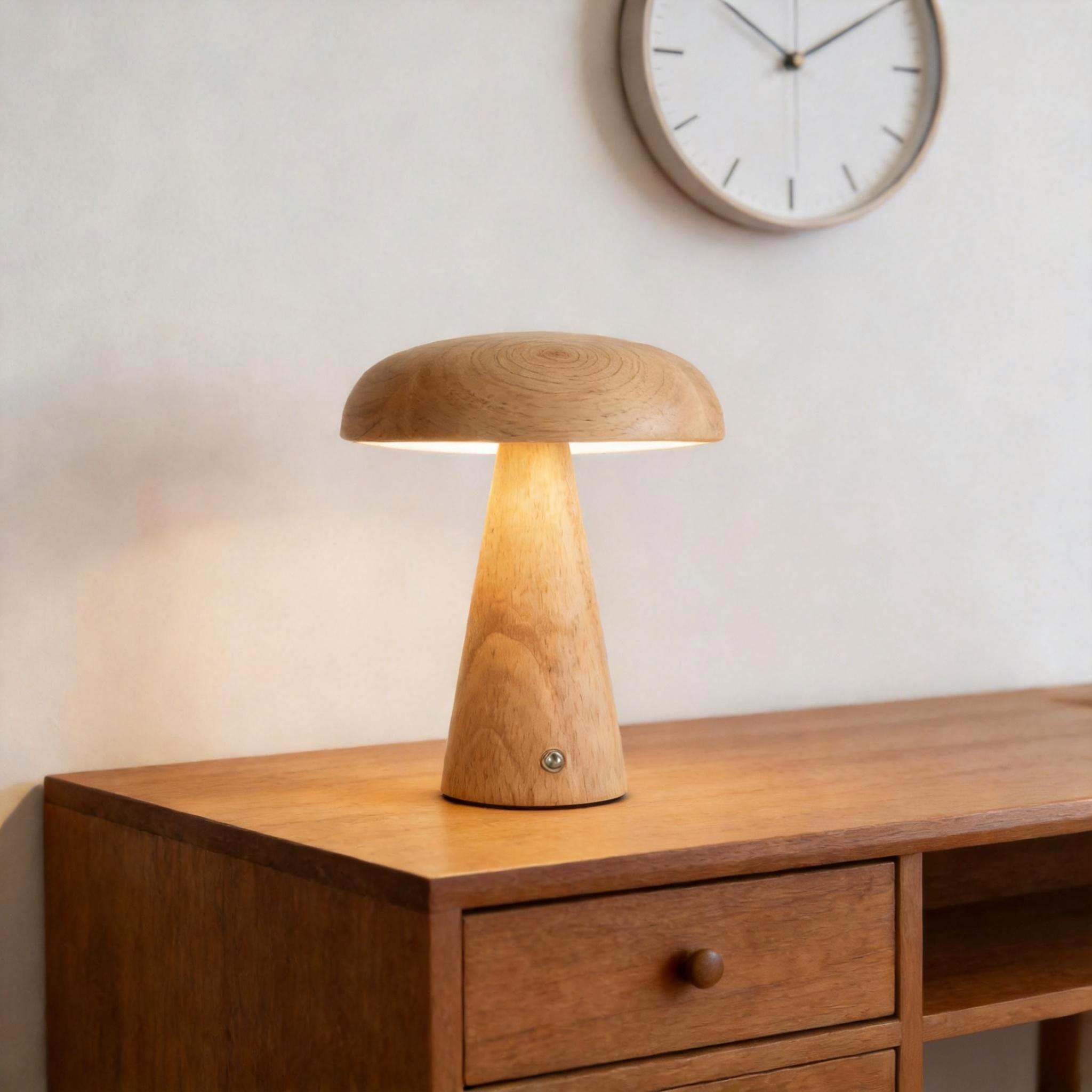 Wooden Mushroom Decor 24AD072