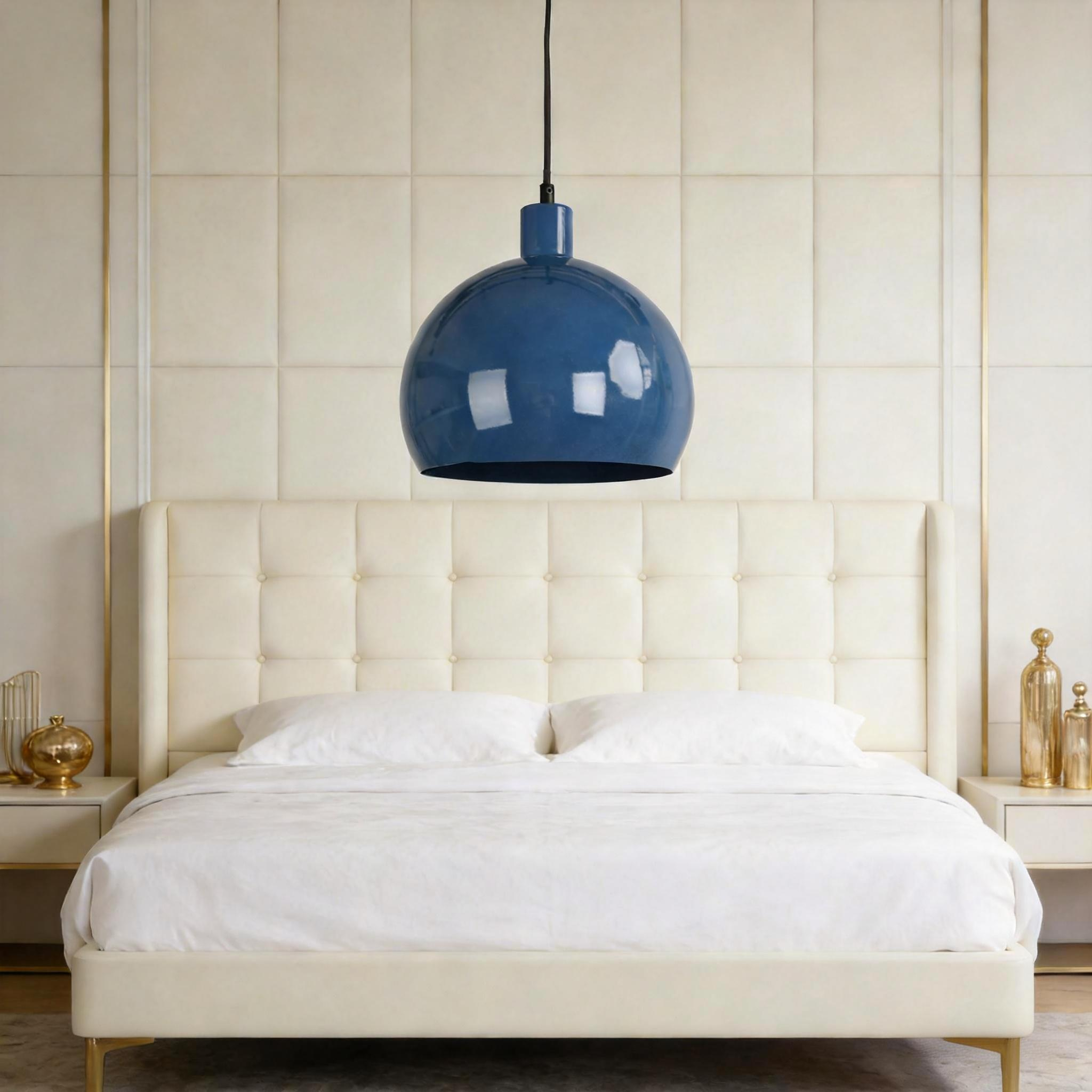 Blue Dome Pendant Lamp 24P039