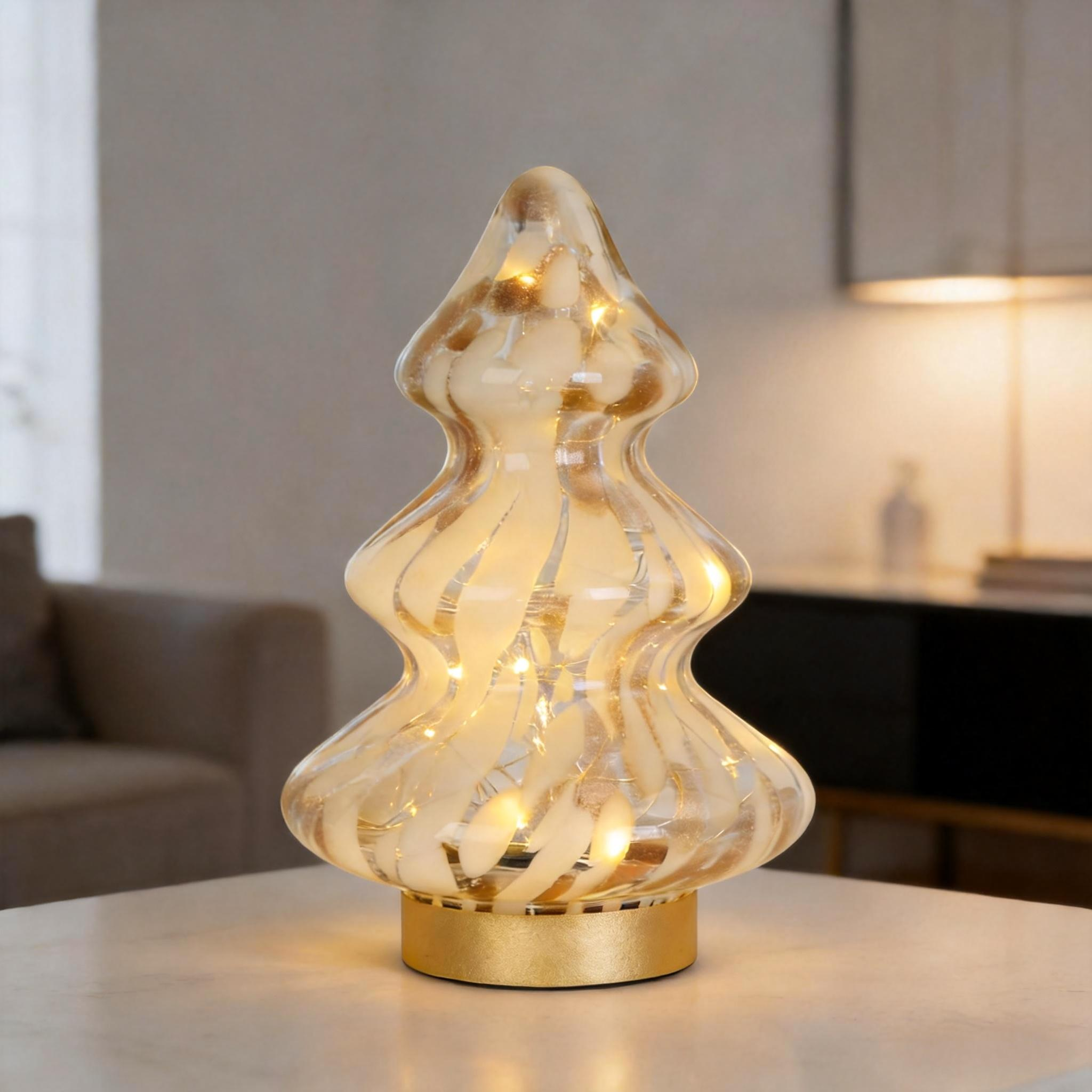 Glass Christmas Tree Decor 24D001