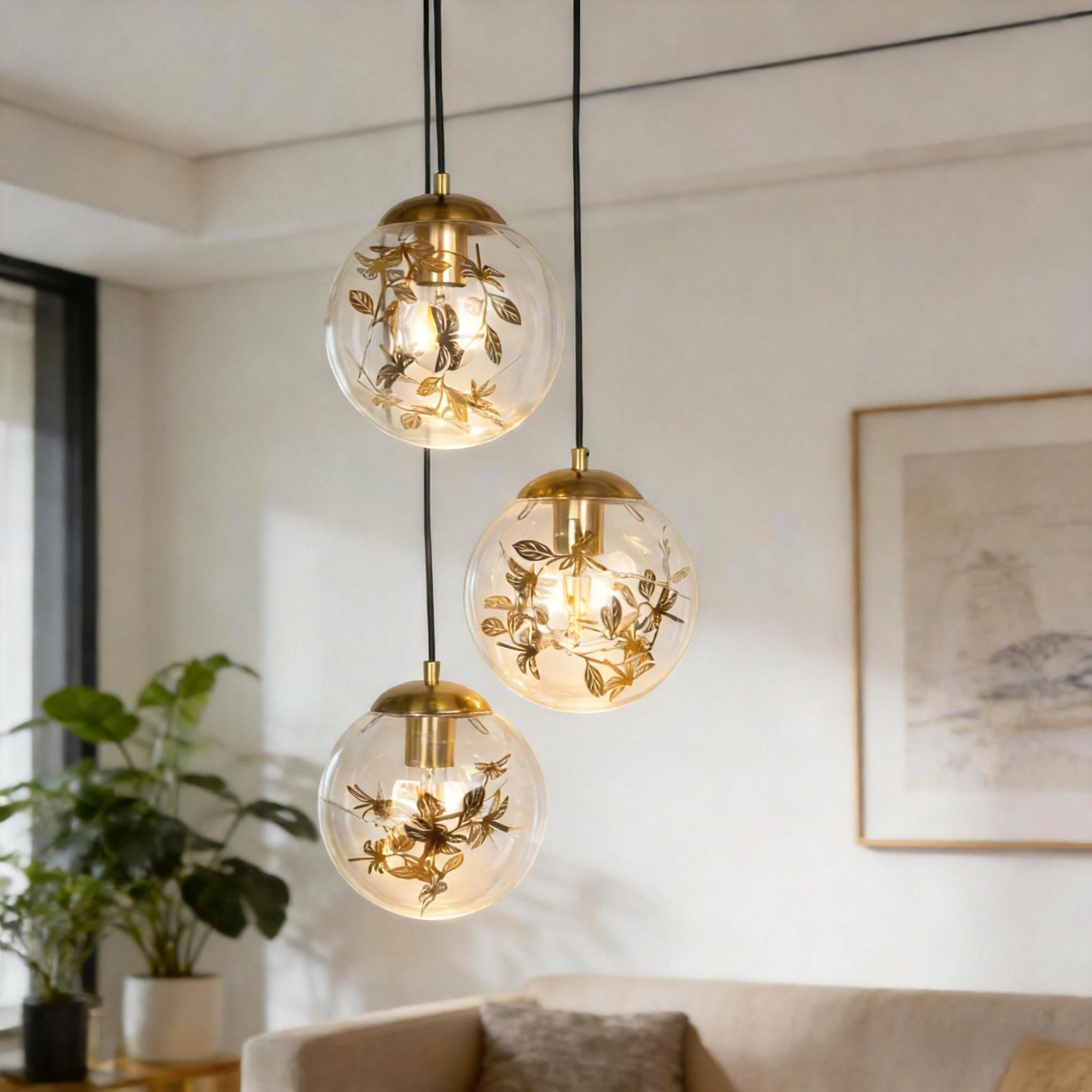 Modern Glass Pendant Light 25P004