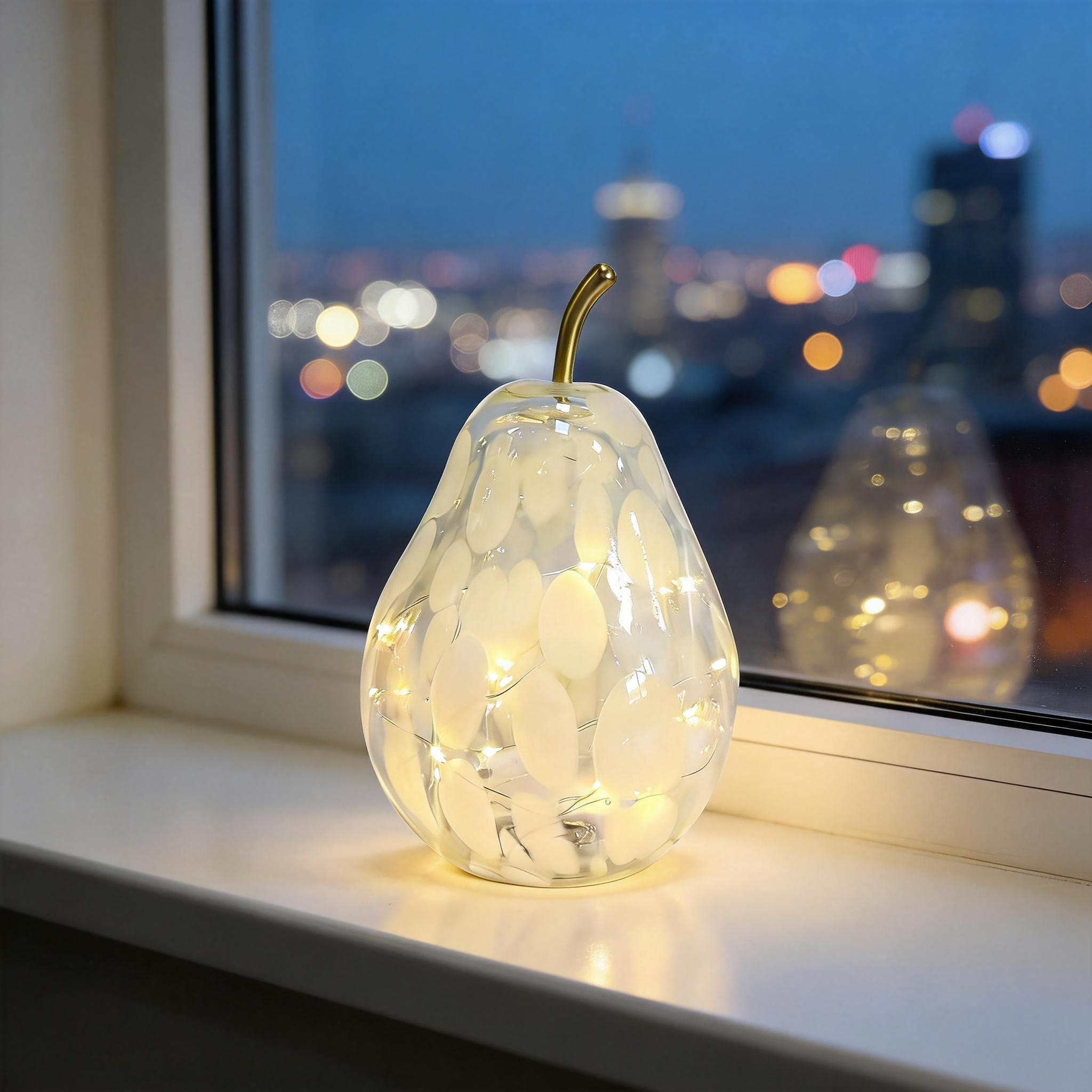 Glass Pear Shaped Decorative Light 25AD125