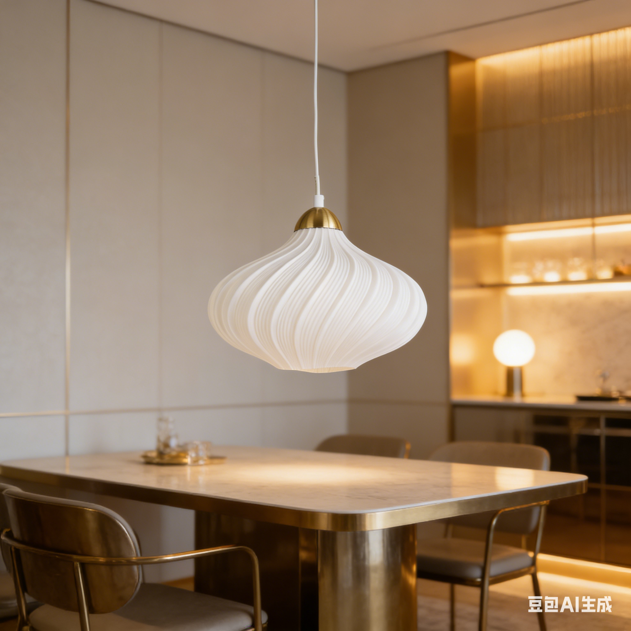 Modern White Pendant Lamp 24P043