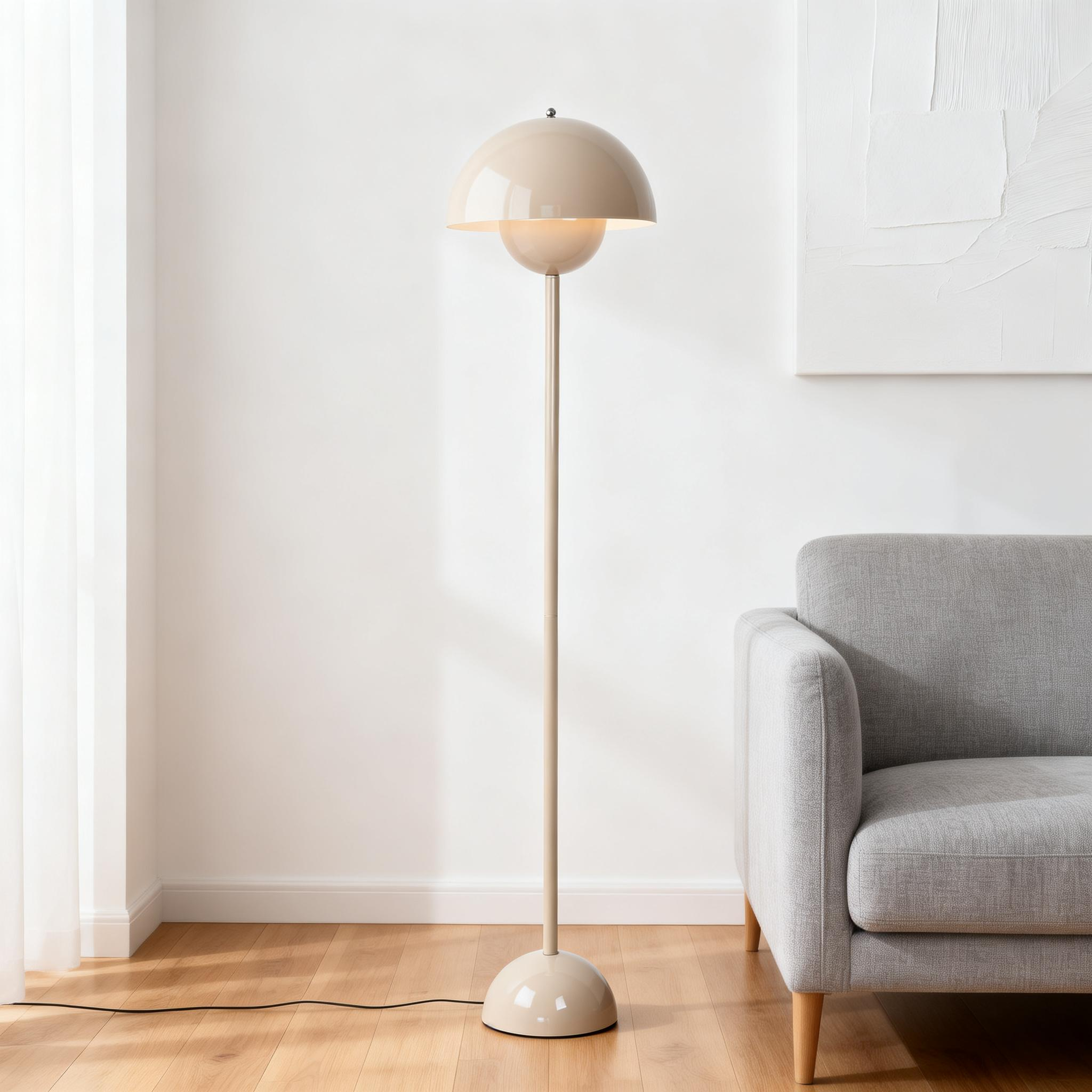Modern Beige Floor Lamp 23T155