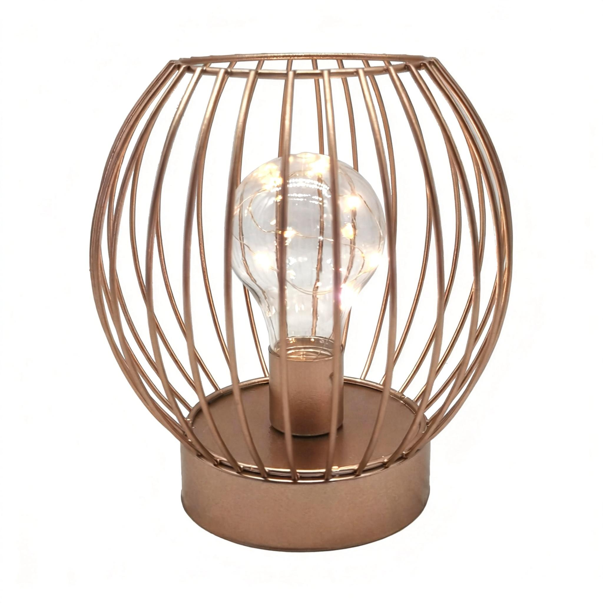 Modern Industrial Cage Table Lamp 22AD055