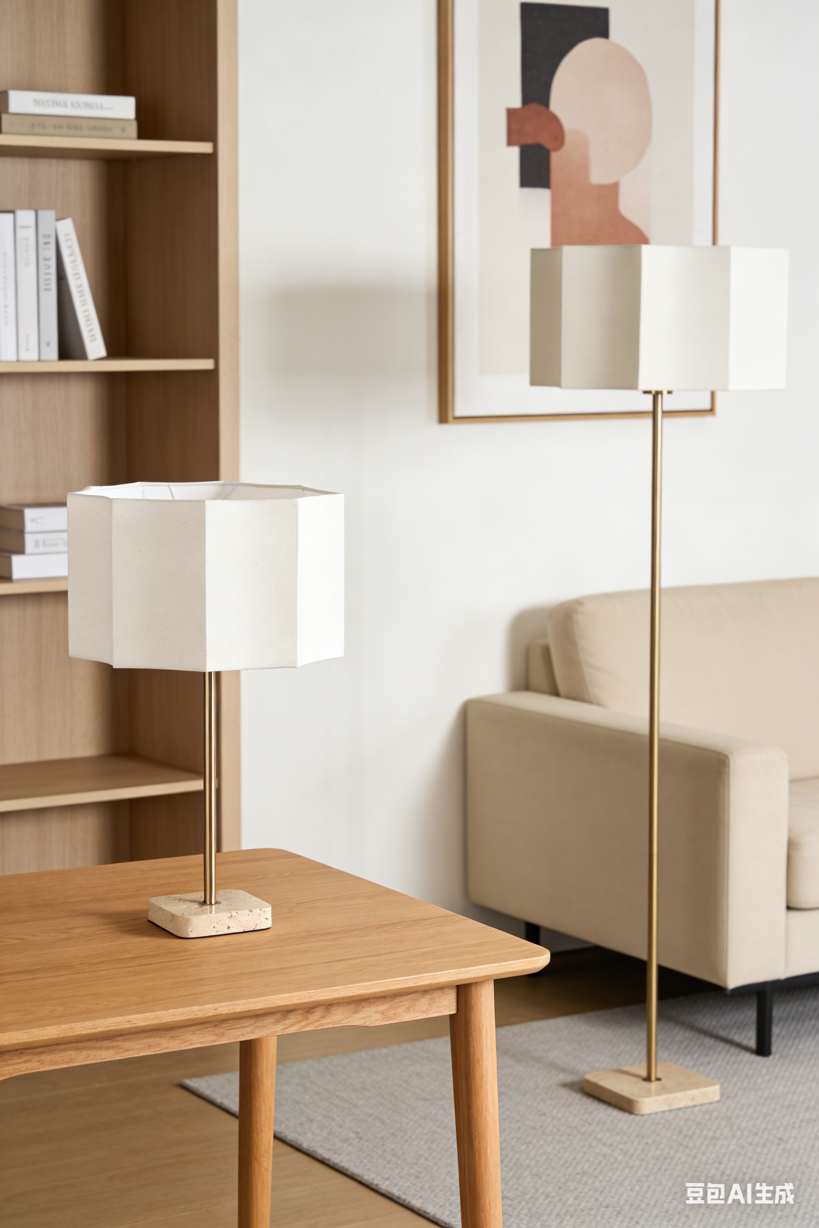 Modern WHITE Table Lamp 25T158