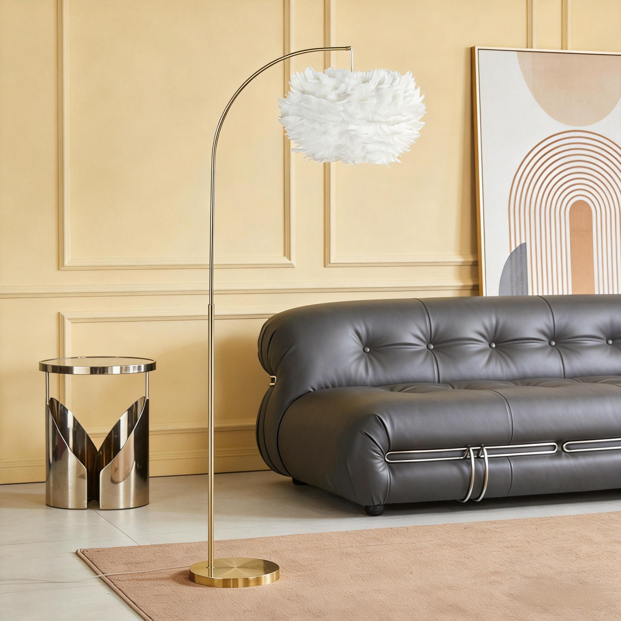 Modern Feather Floor Lamp 21T118