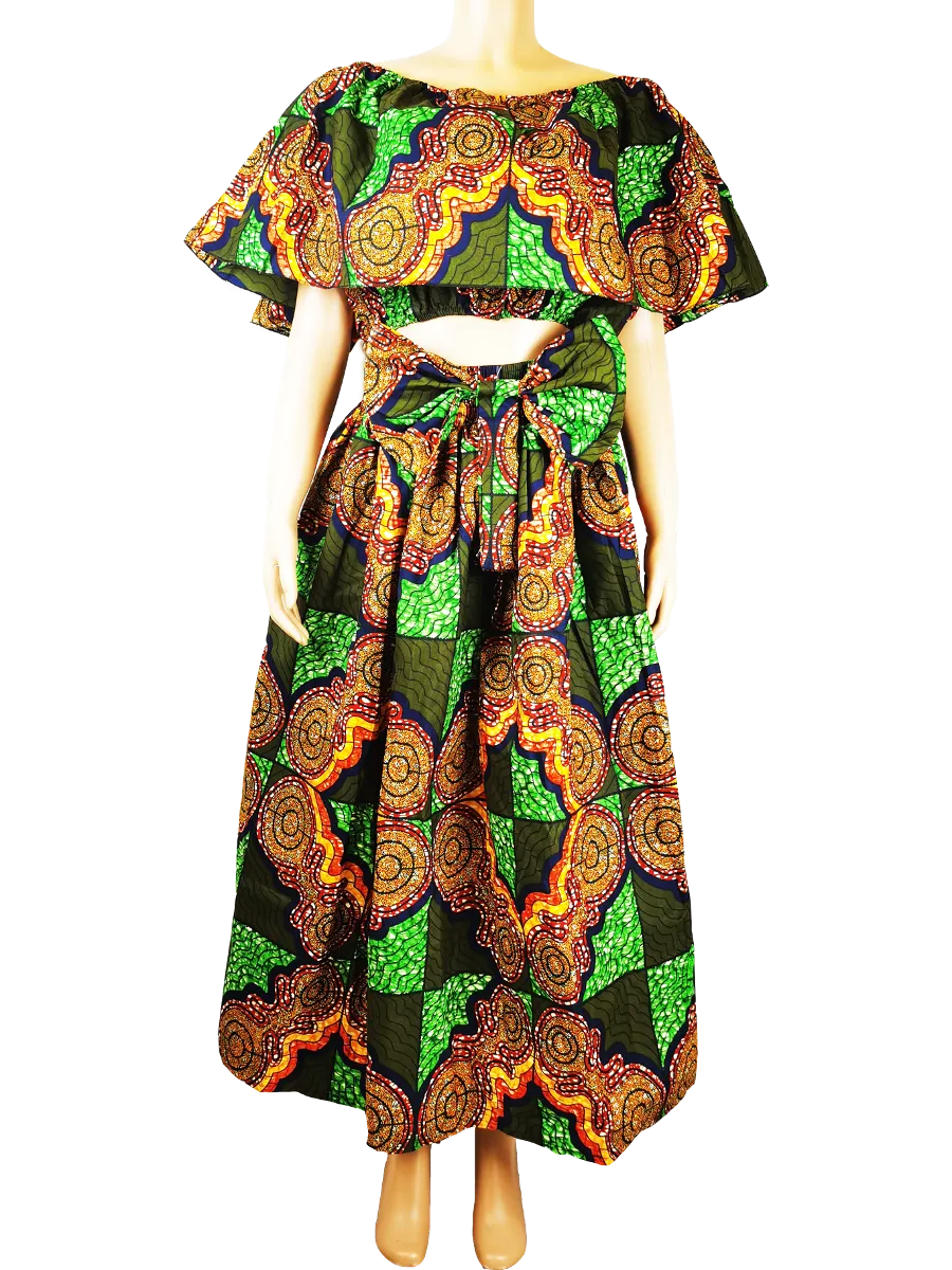 African Ankara Two-Piece Outfit