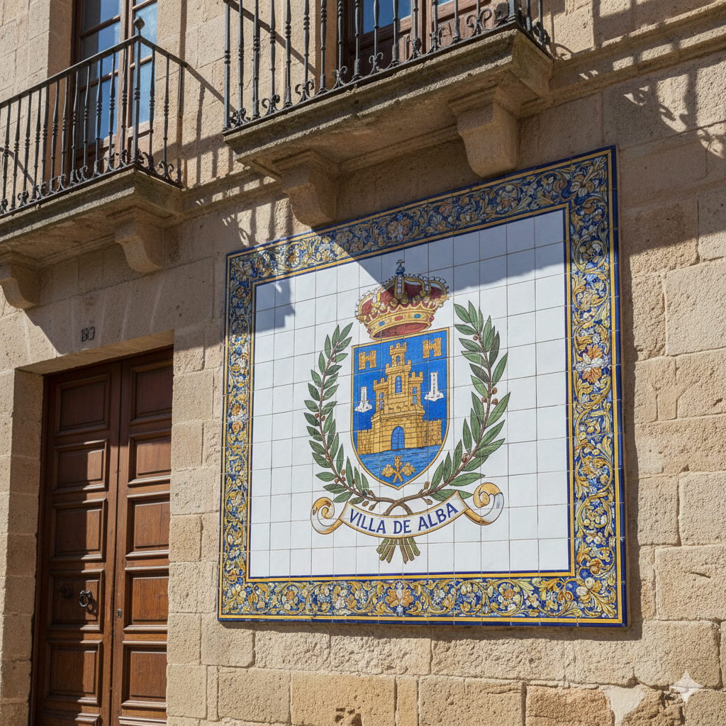 Escudos heráldicos en azulejo