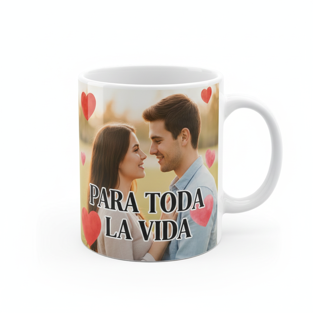 Taza cilíndrica Personalizada de porcelana