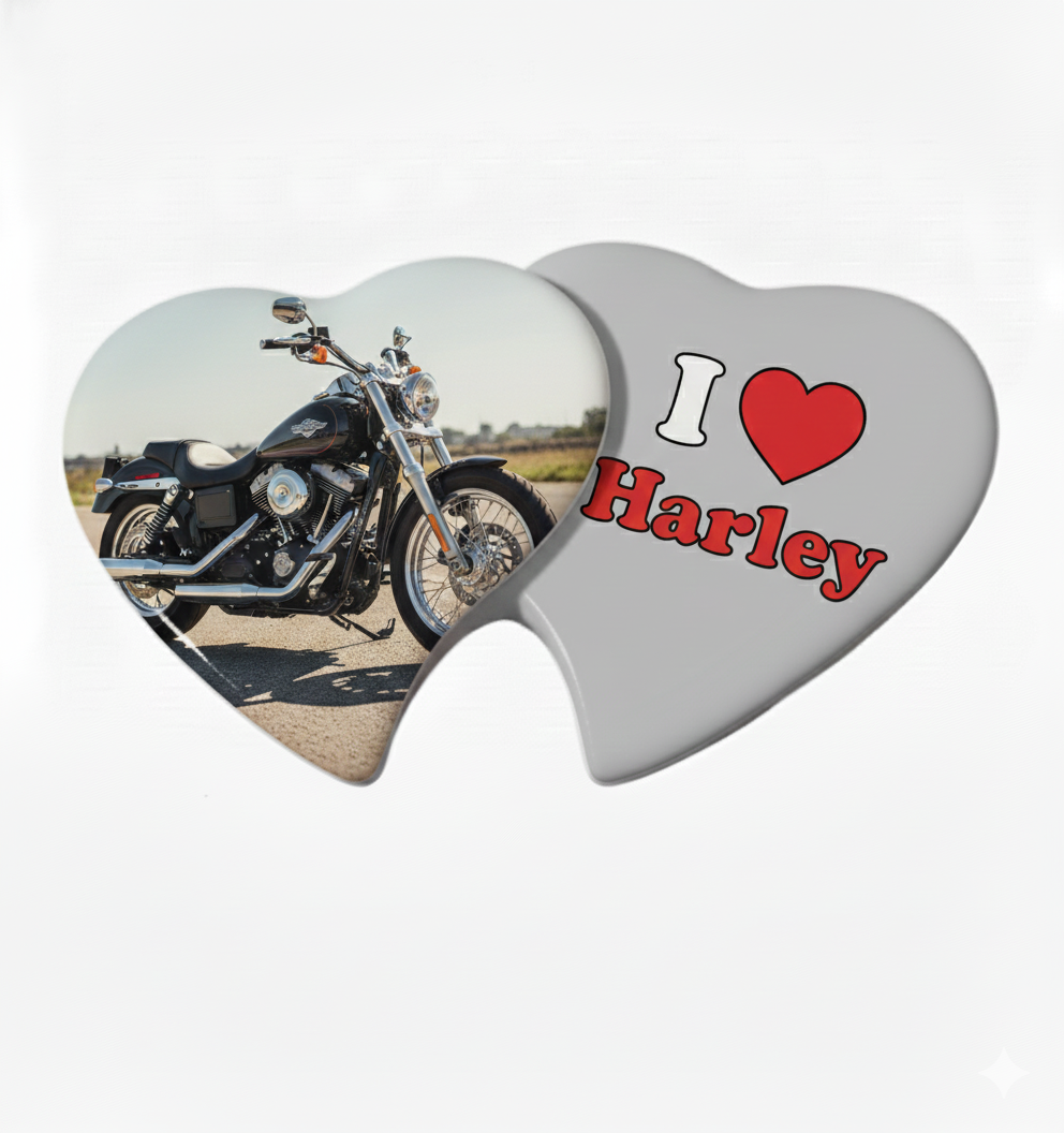 Doble Corazón de Porcelana fina