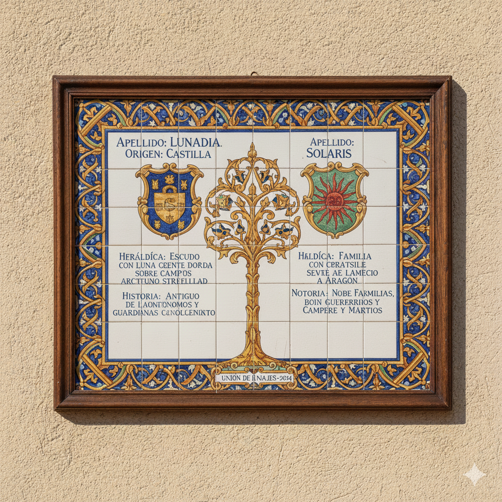 Escudos heráldicos en azulejo