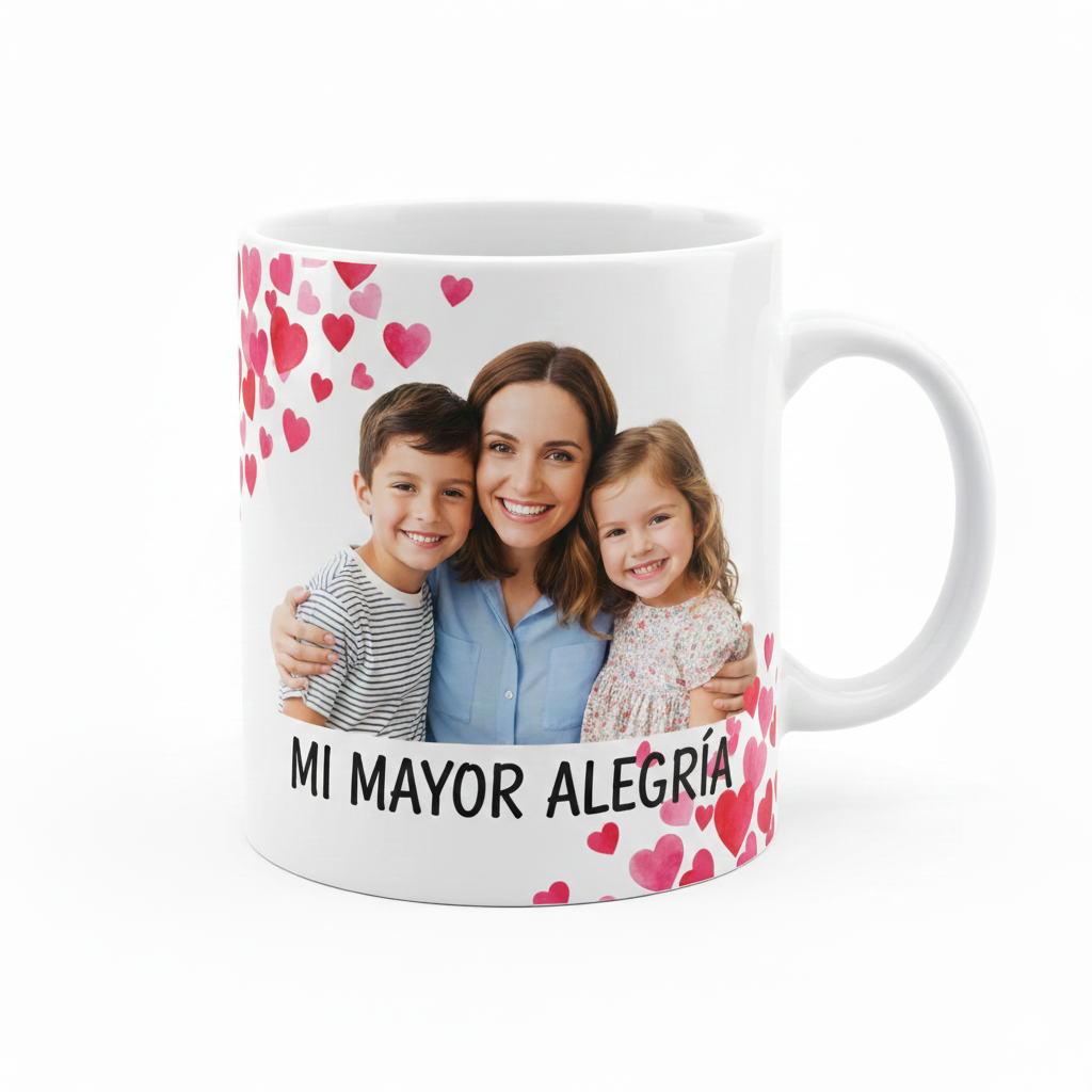 Taza cilíndrica Personalizada de porcelana