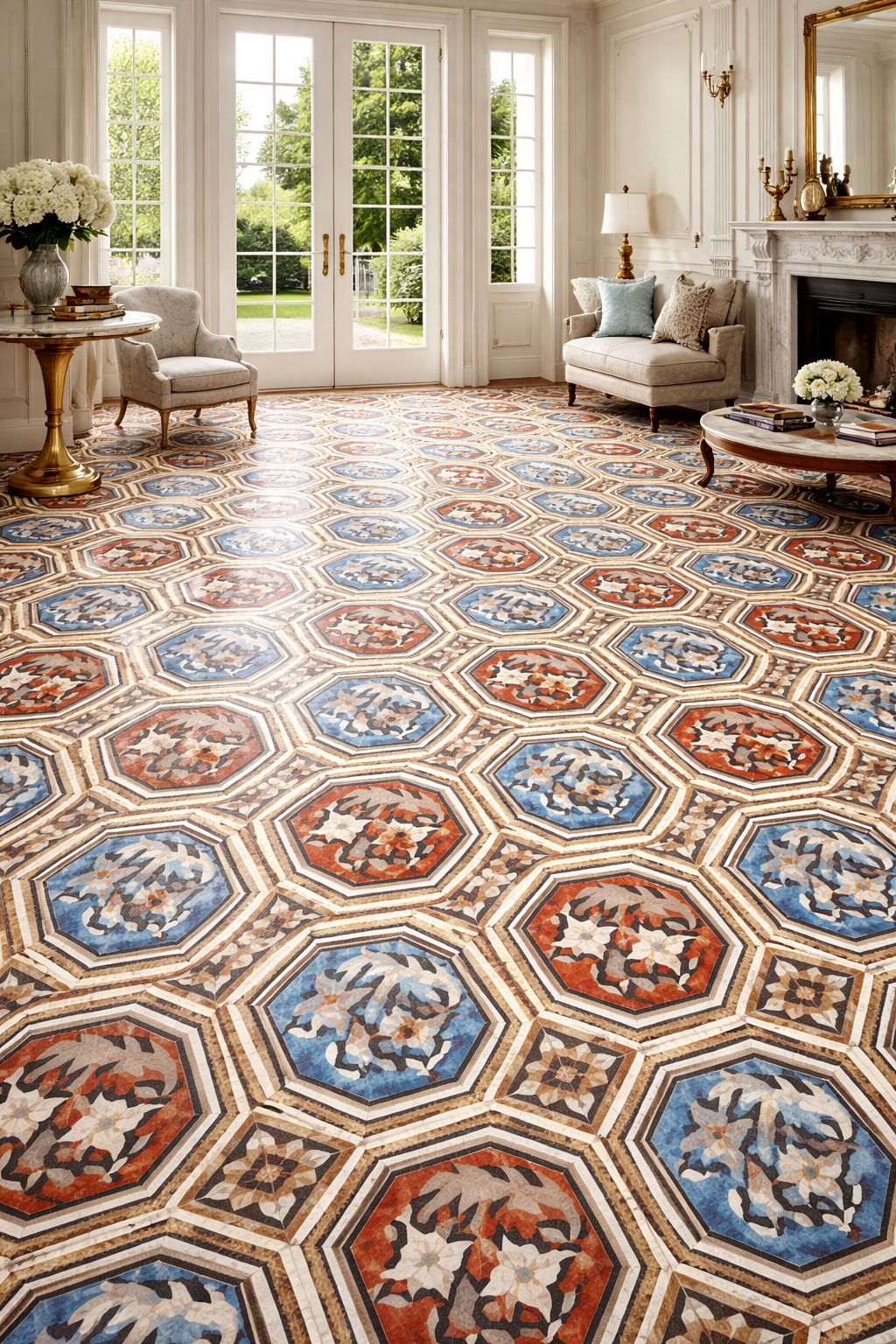 Suelo porcelánico estilo Nolla