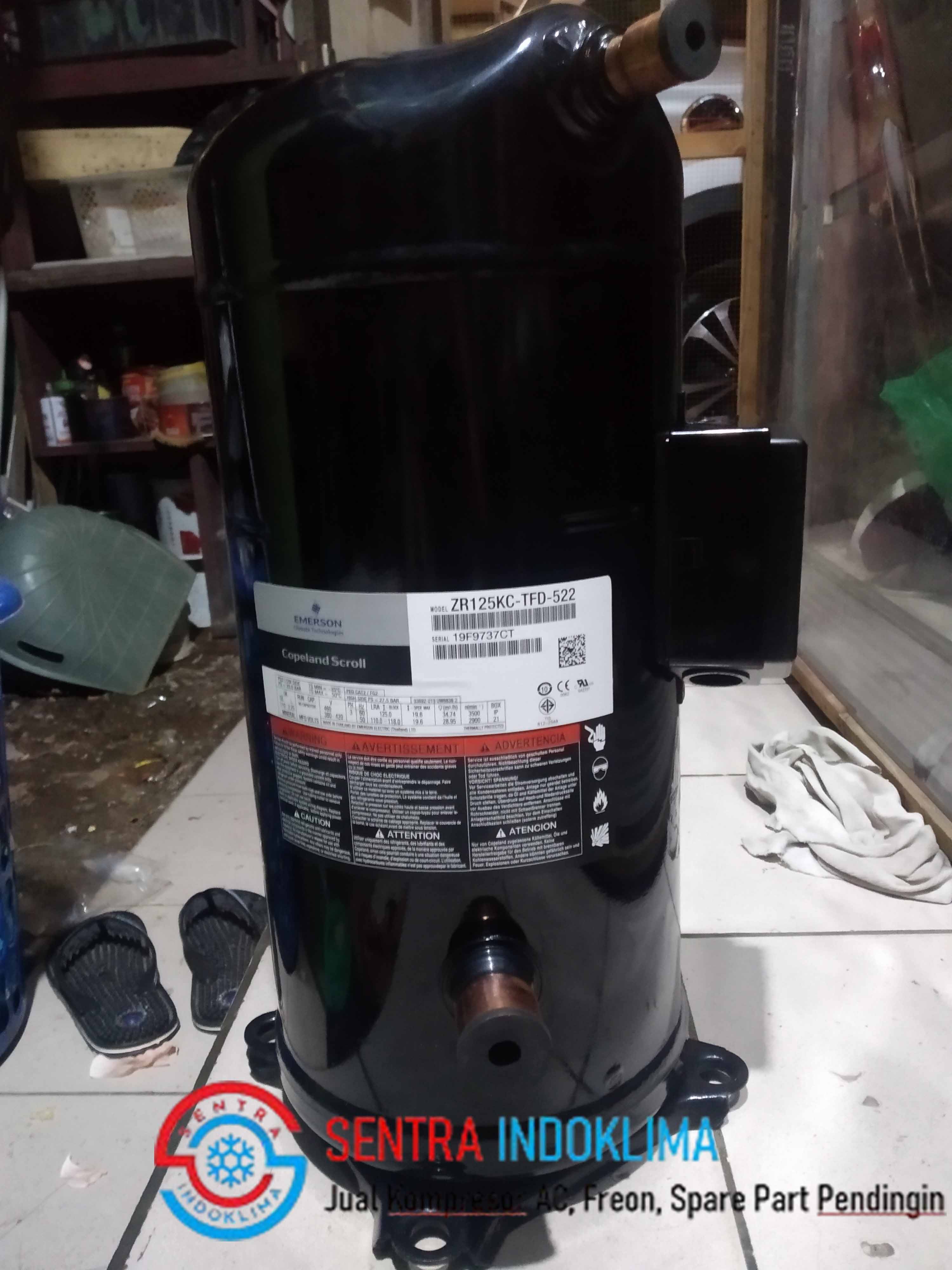 Kompresor AC Emerson Copeland Scroll ZR125KC-TFD-522