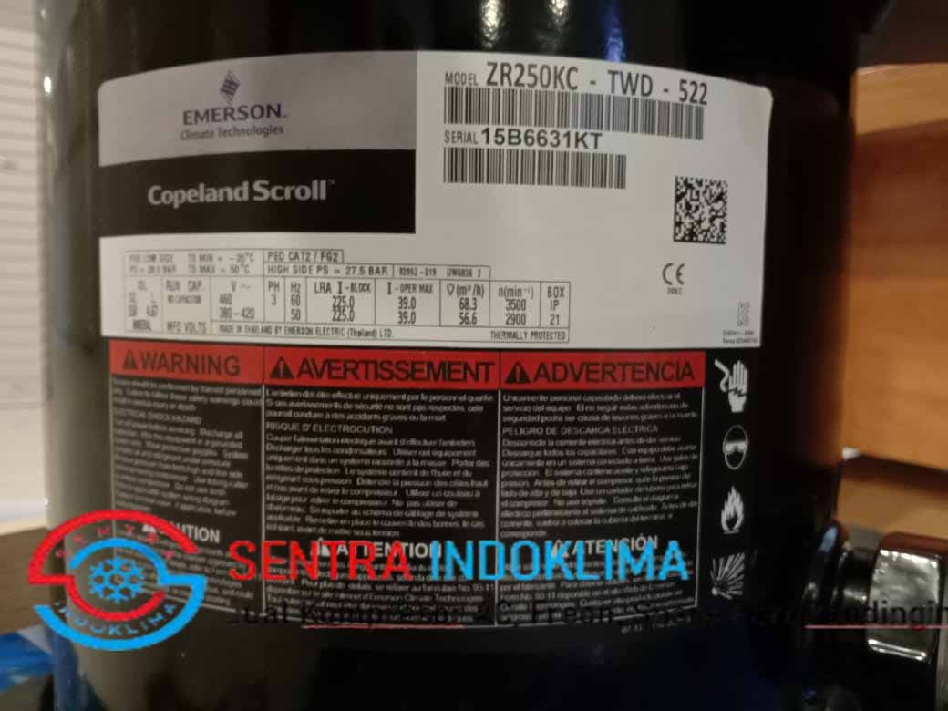 Kompresor Copeland Scroll ZR250KC-TWD-522