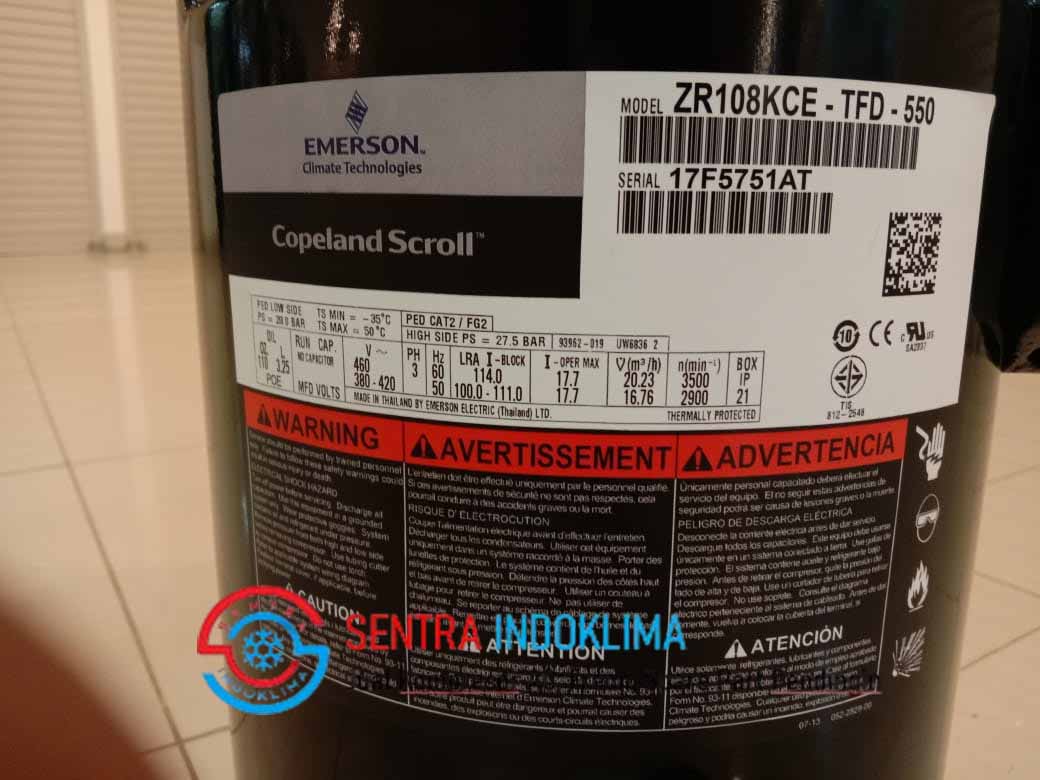 Kompresor Copeland Scroll ZR108KCE-TFD-550
