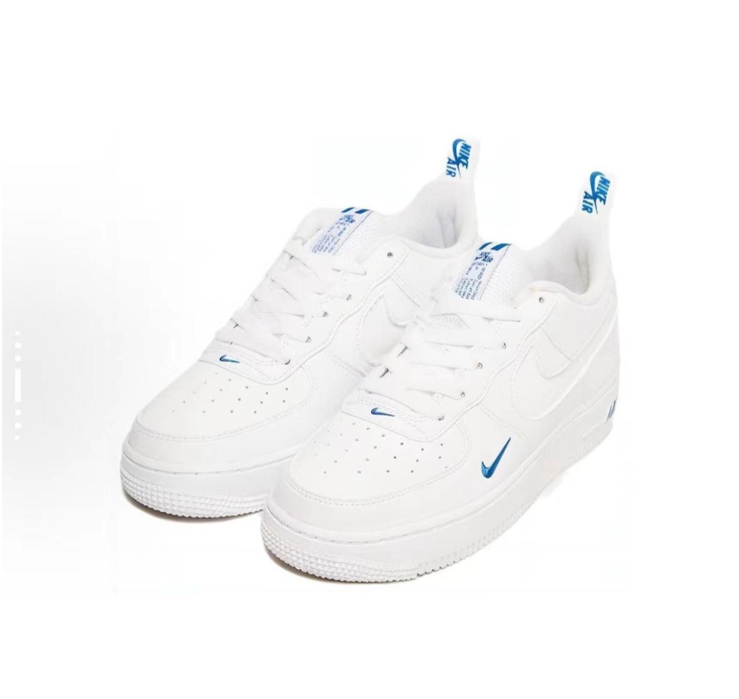 Nike Air Force 1 white and blue