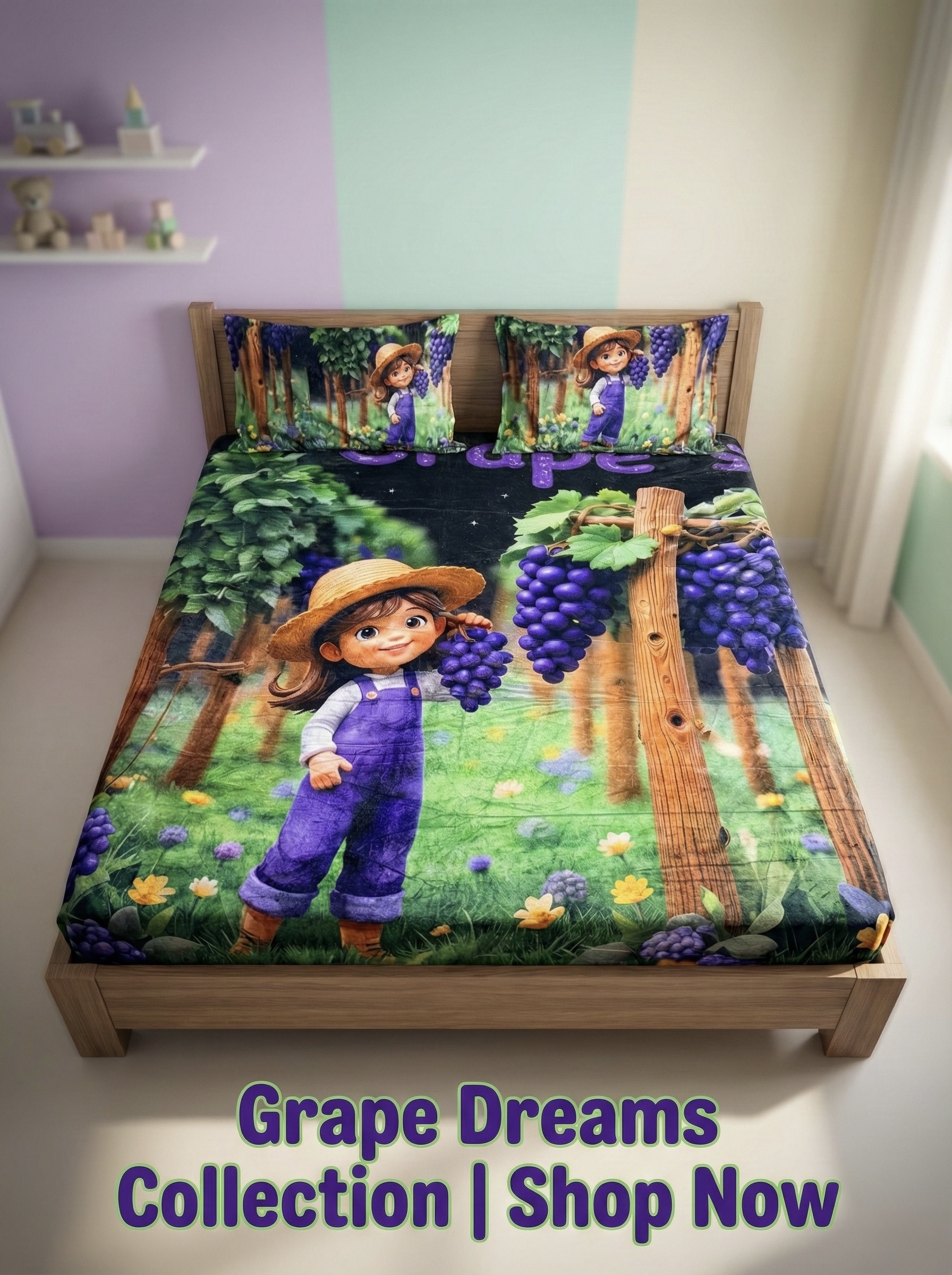 Grape Dreams Warm Bedsheet