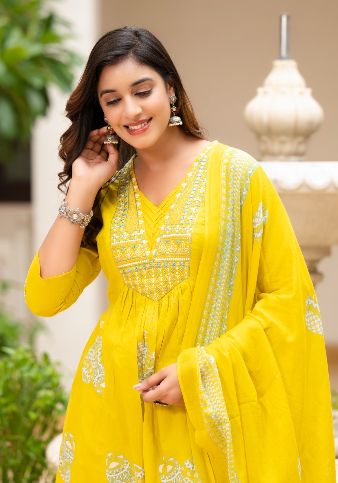 Yellow Ethnic Suit Set