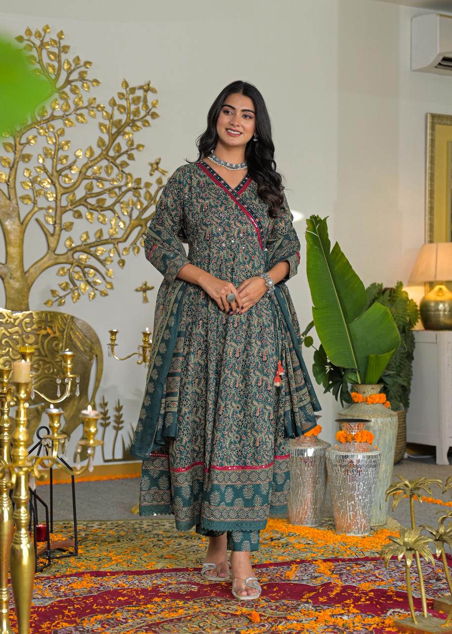 Traditional Floral Maxi Dress