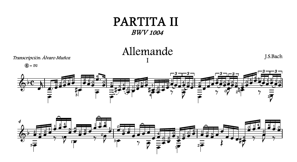 Partita II de J. S. Bach