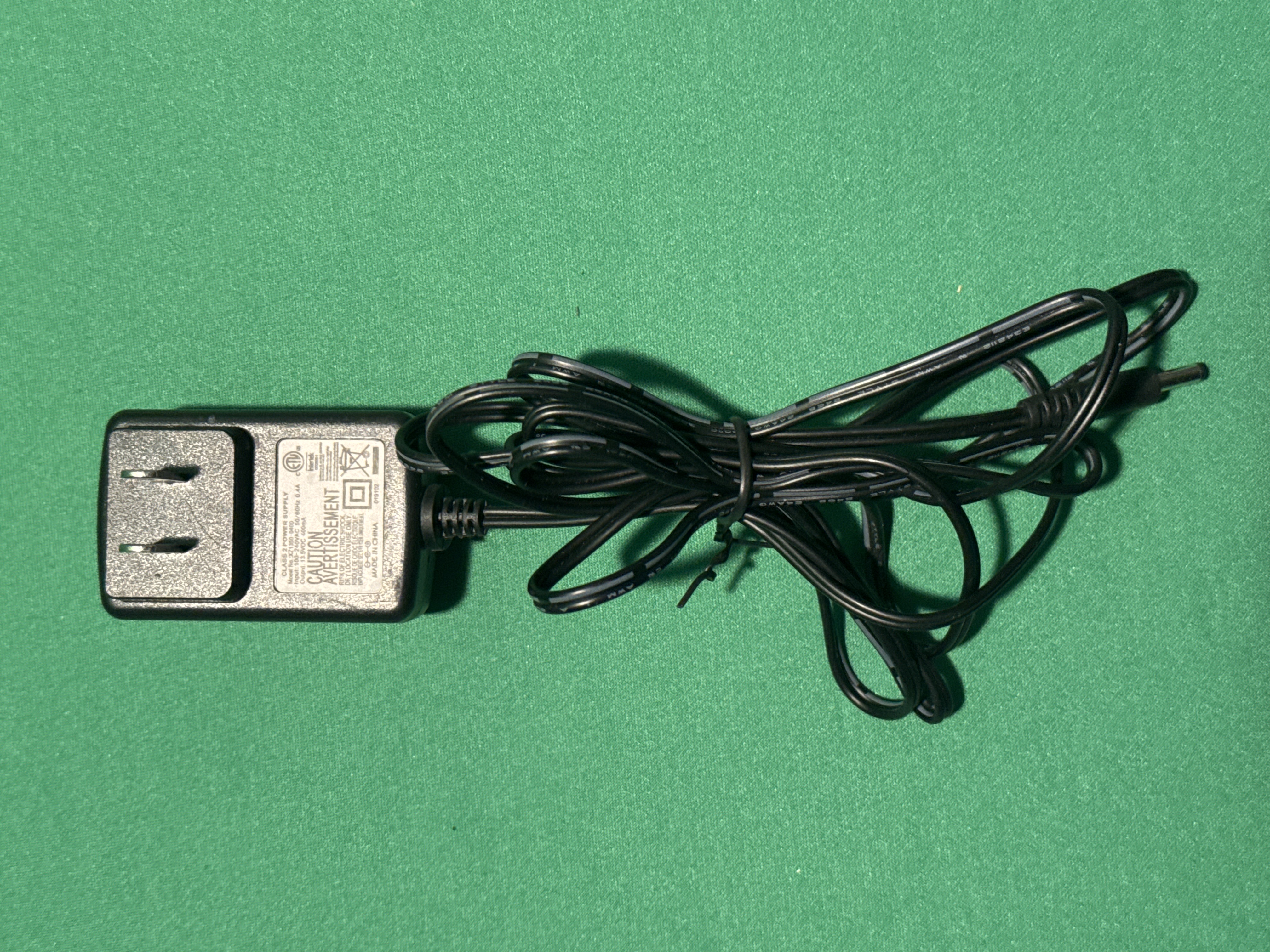 Class 2 Power Supply Model No: xz1350-0400 13.5vdc 400m