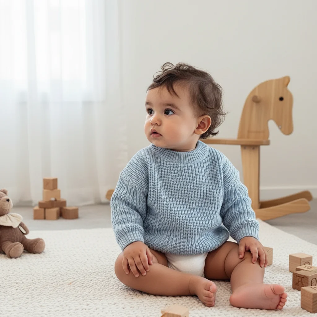 Baby Blue Knit Sweater