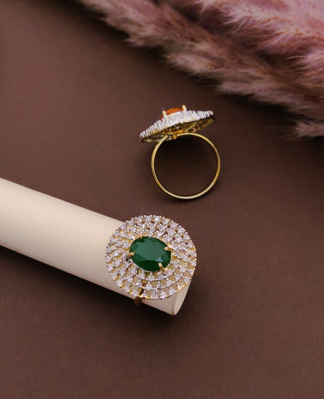 Elegant Black Stone Statement Ring