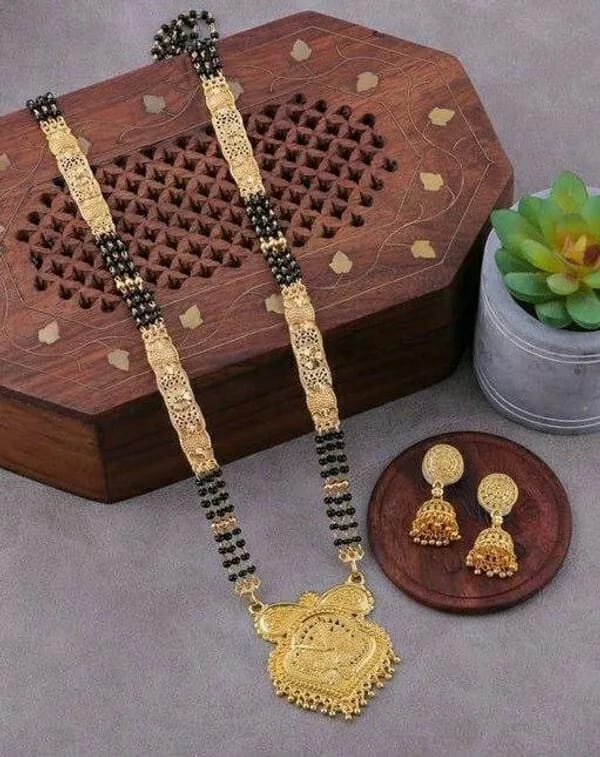 Traditional Gold-plated Mangalsutra Set