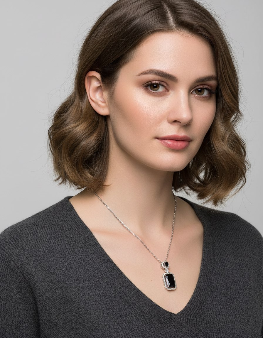 Elegant Ruby Pendant Necklace