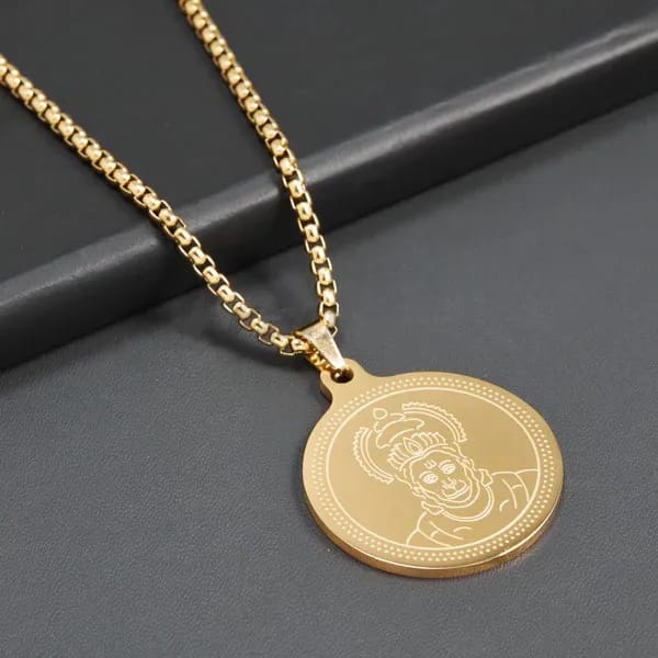 hanumanji Gold Pendant chain for men