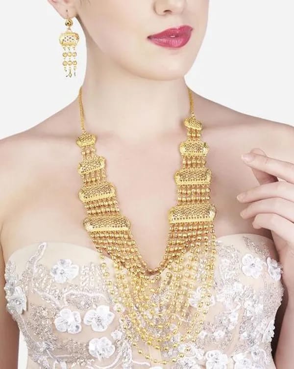 Traditional Gold Plated Necklace set