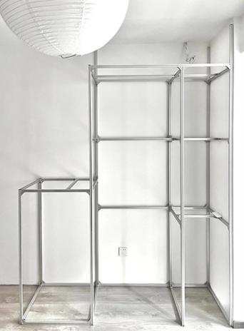 Aluminum Profile Wardrobe Frame: DIY Custom Metal Closet Storage for Bedroom