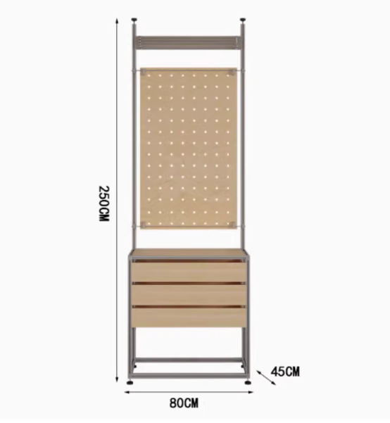 Aluminum Profile Phone Accessory Display Shelving | Modular Retail Phone Case Display Rack