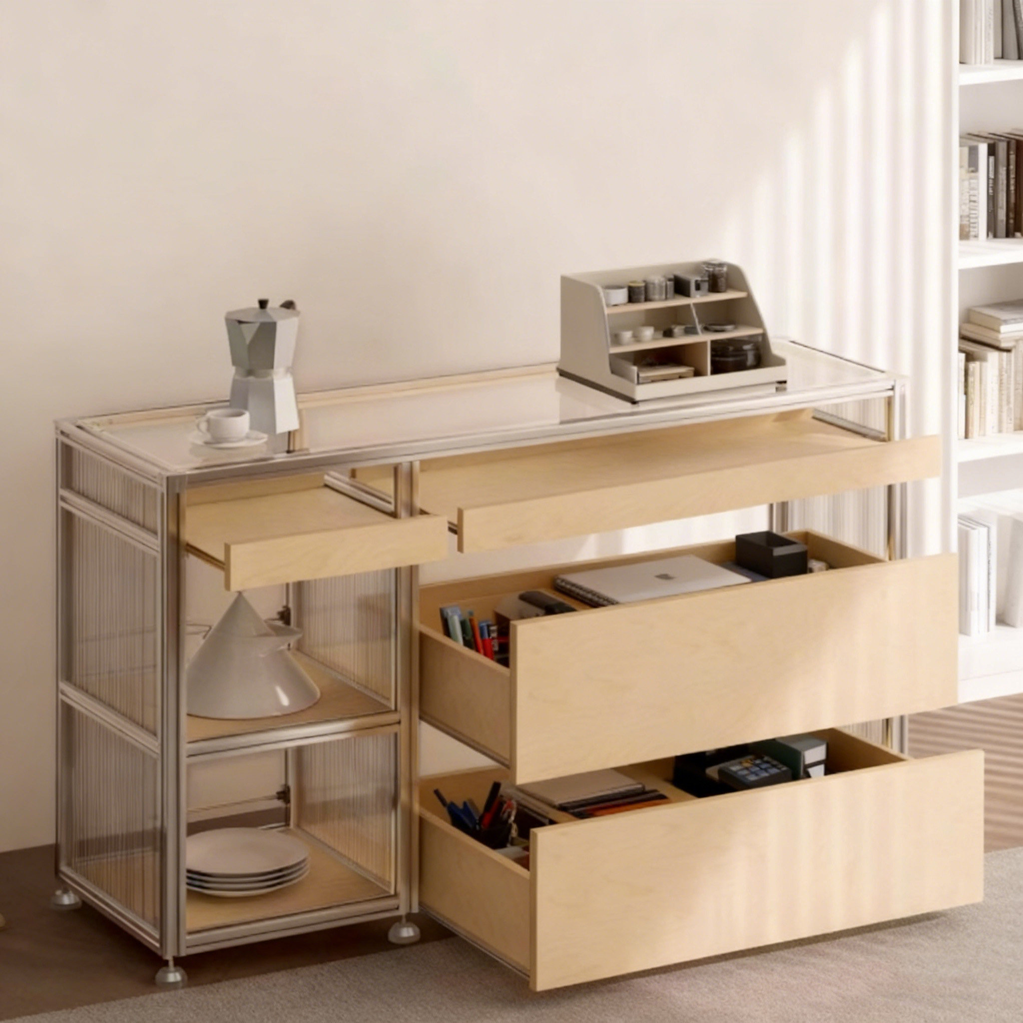 Aluminum Profile Modern Marine Board Sideboard 