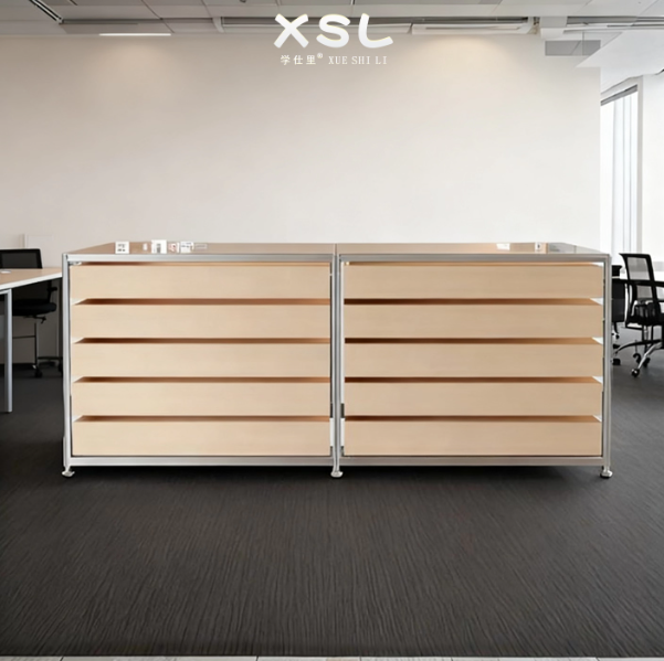 Aluminum Profile High-End Display Cabinet | Retail Jewelry & Luxury Product Showcase