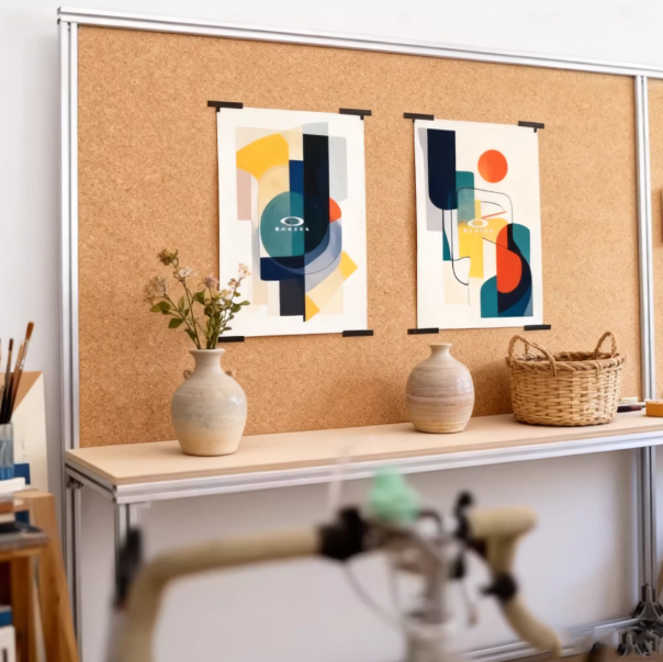 Aluminum Profile Luxury Clothing Display Rack – Modern Commercial Retail Shelving