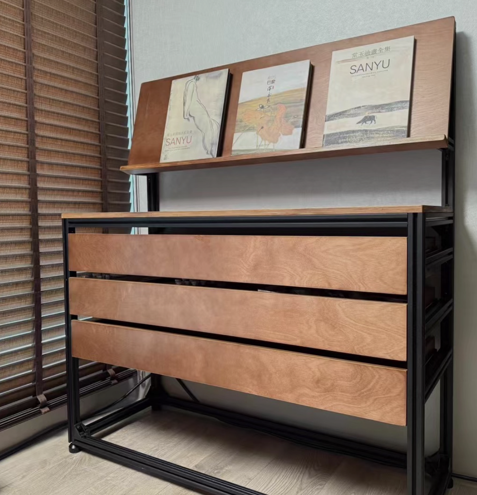 Aluminum Profile Book Display Shelving | Modular Retail Bookstore Display Rack